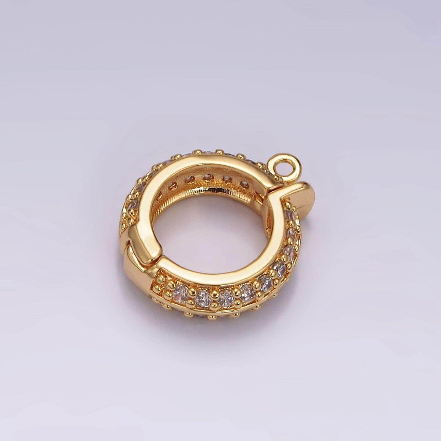 1x removable bail interchangeable pendant bail with loop for pendants and charms 14k gold filled micro pave cz clasp for jewelry making z637