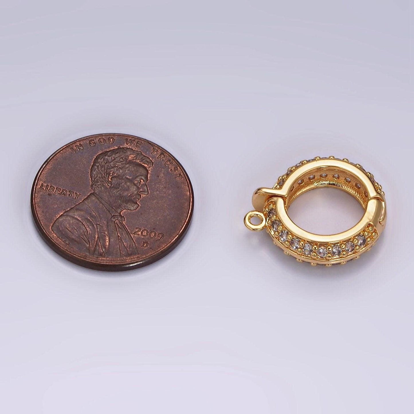 1x removable bail interchangeable pendant bail with loop for pendants and charms 14k gold filled micro pave cz clasp for jewelry making z637