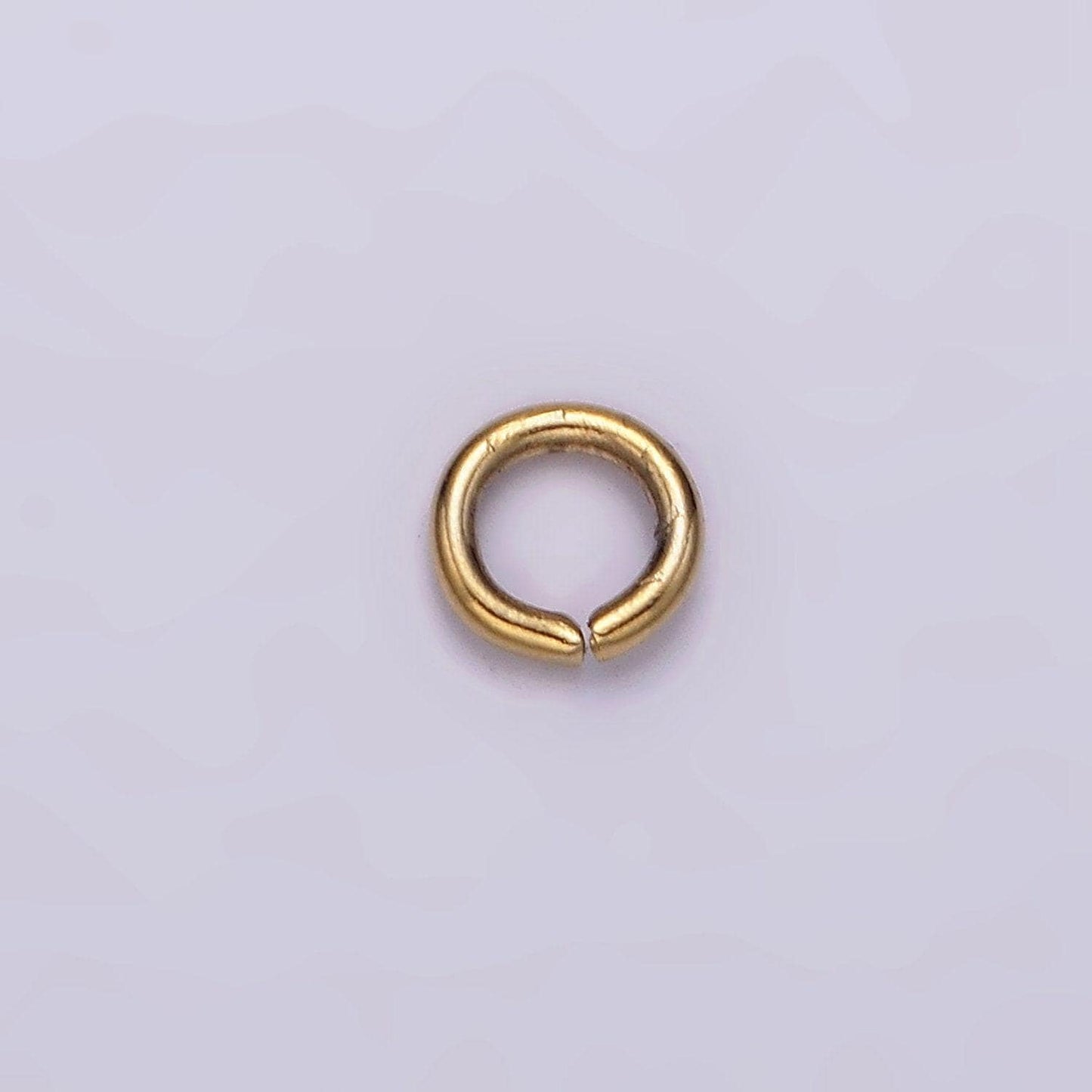 Stainless steel 5mm x 1mm jump ring pack jewelry making findings supply in gold & silver | z587 z588
