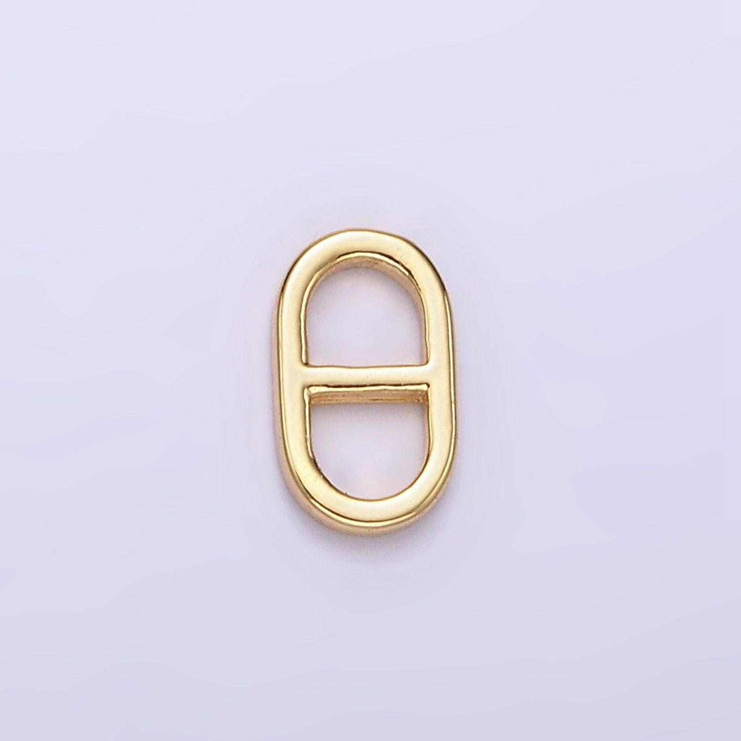 14k gold filled 8mm anchor link oblong bar jewelry findings supply | z572