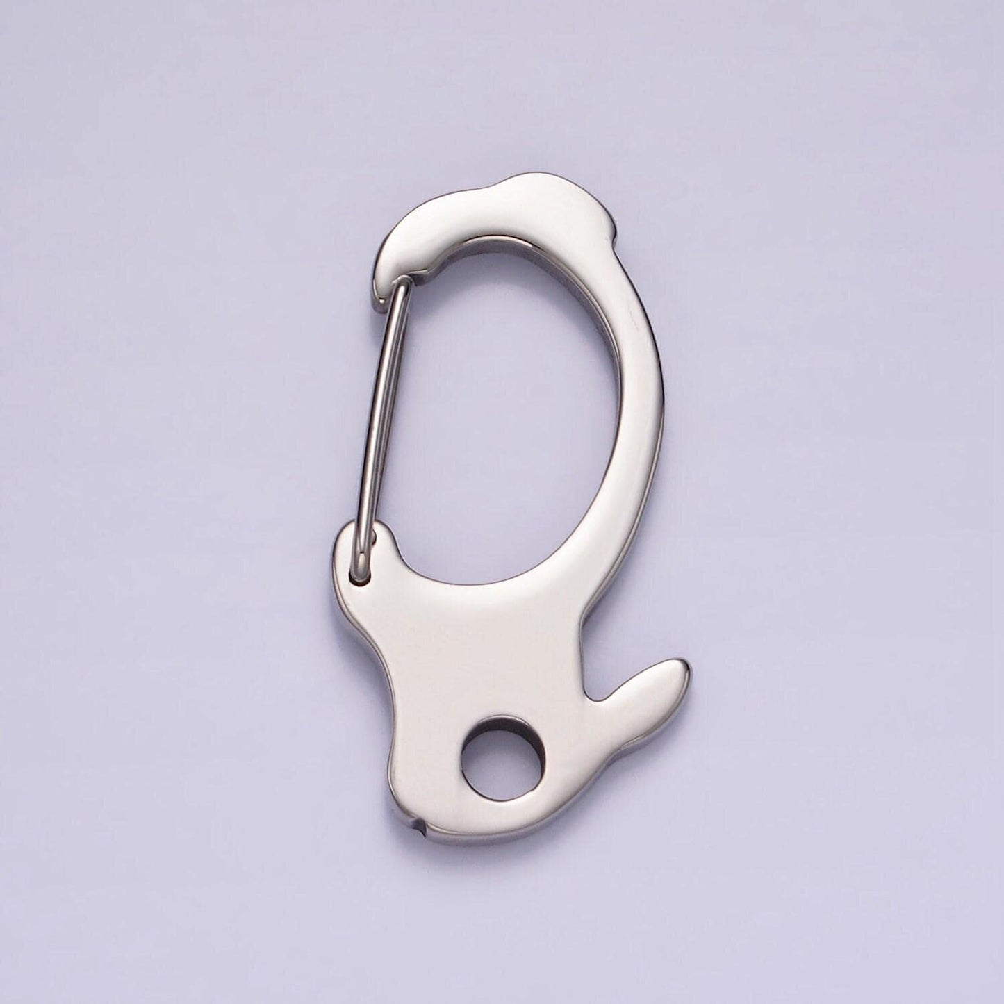 Stainless steel 45mm geometric snap hook carabiner jewelry findings supply | z563