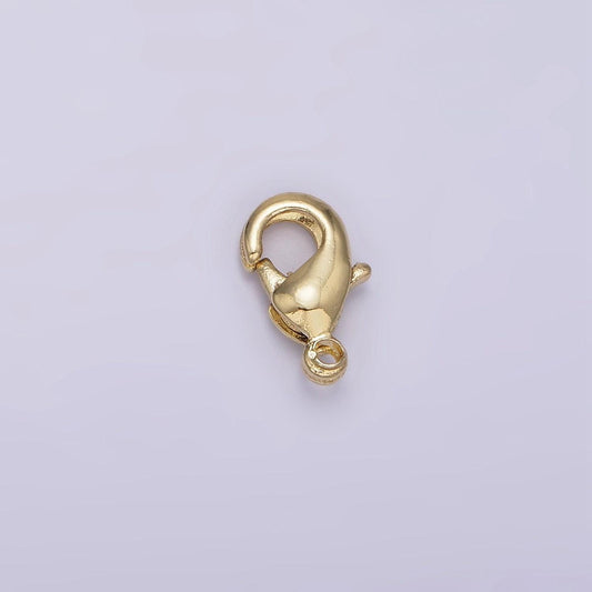 Mini gold lobster clasp 8.9mm x 5mm jewelry making supplies chain findings z-541