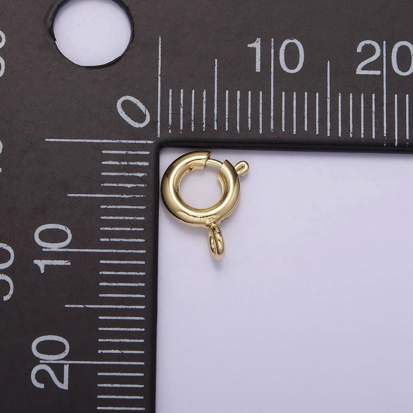 14k gold filled spring ring clasp, lock finding yellow gold clasp for bracelet necklace anklet component finding z539