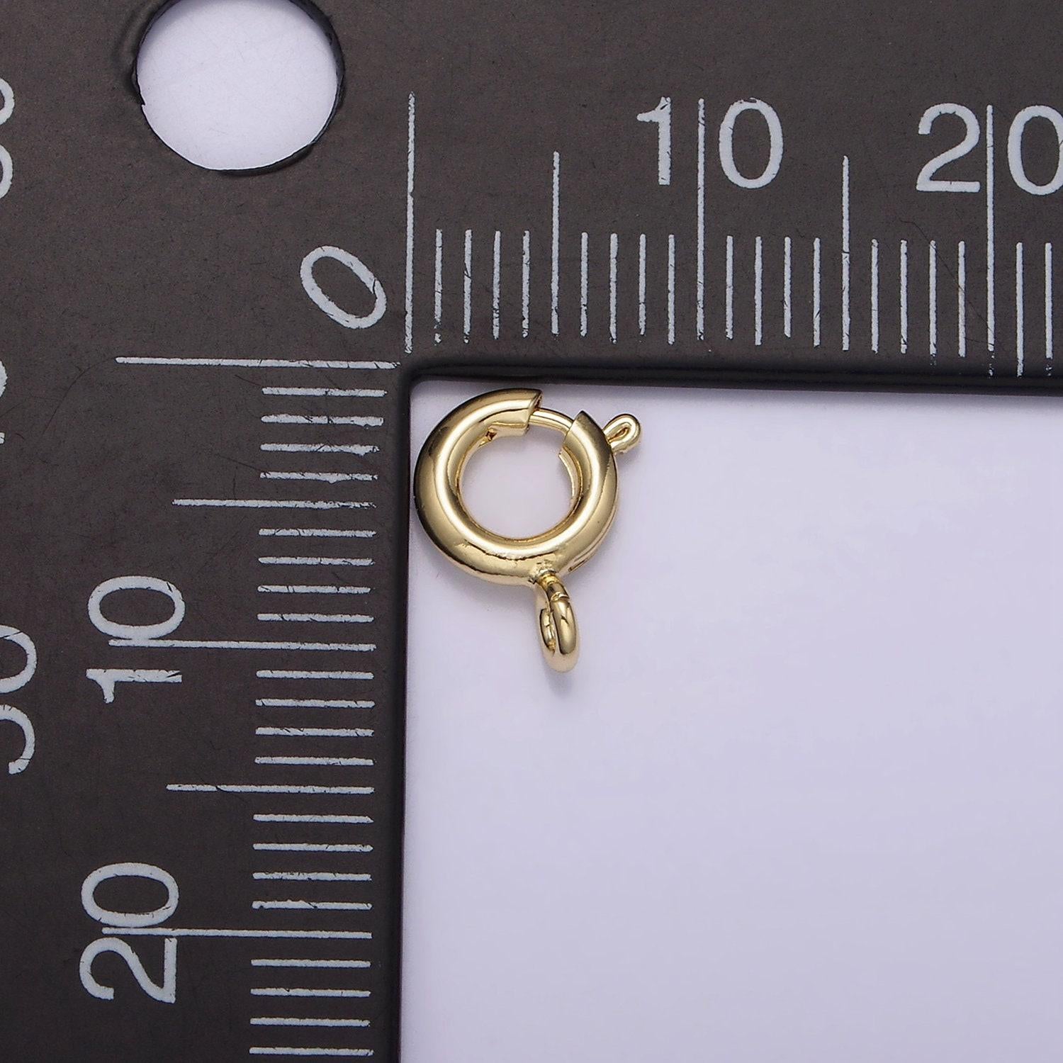 14k gold filled spring ring clasp, lock finding yellow gold clasp for bracelet necklace anklet component finding z539