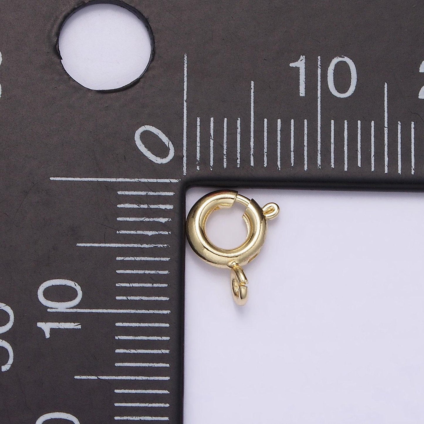 14k gold filled spring ring clasp, lock finding yellow gold clasp for bracelet necklace anklet component finding z539
