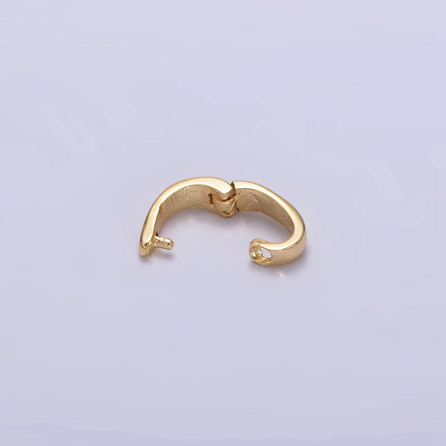 16k gold filled plain snap interchangeable charm holder jewelry supply| z491