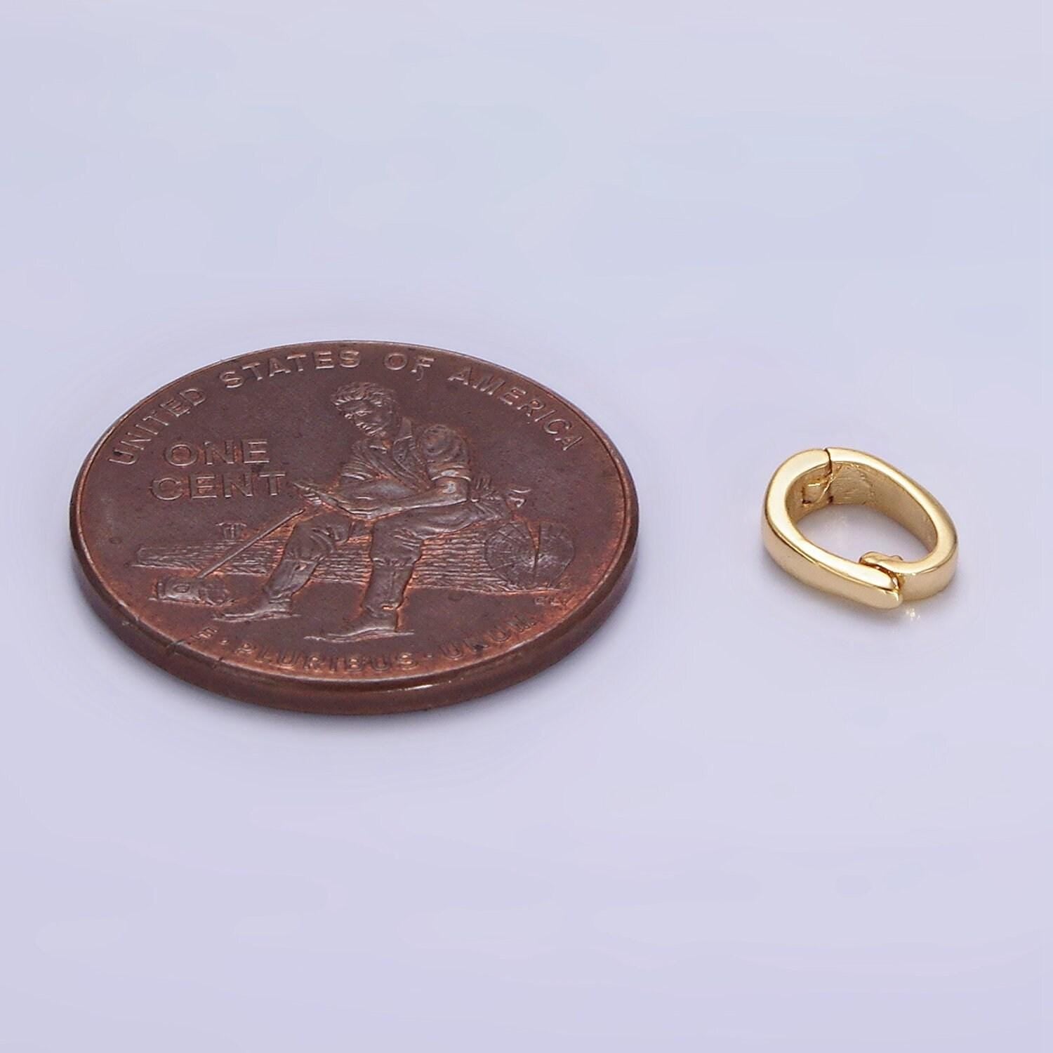 16k gold filled plain snap interchangeable charm holder jewelry supply| z491