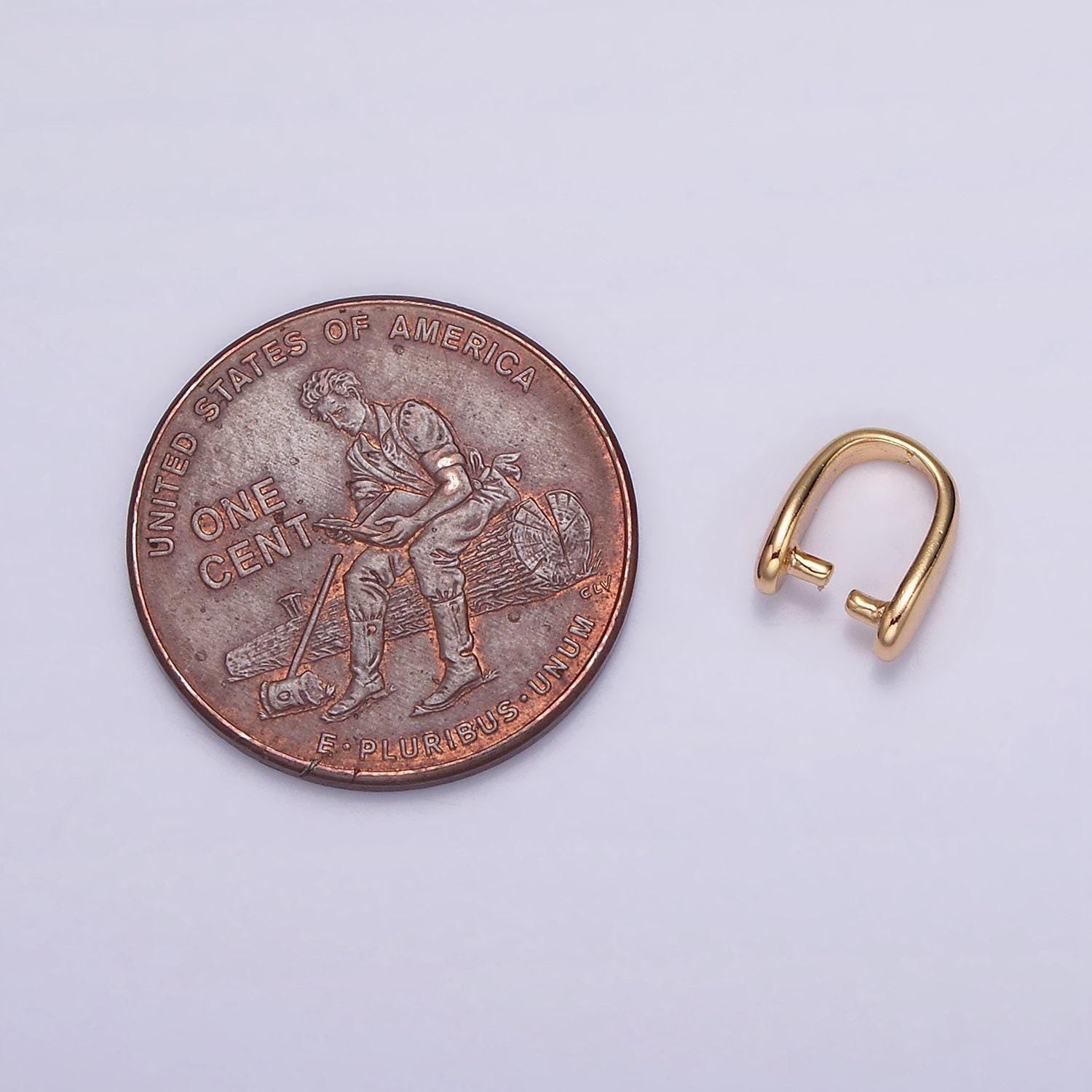 18k gold filled bail for pendant jewelry kit supplies for diy jewelry making | z-490