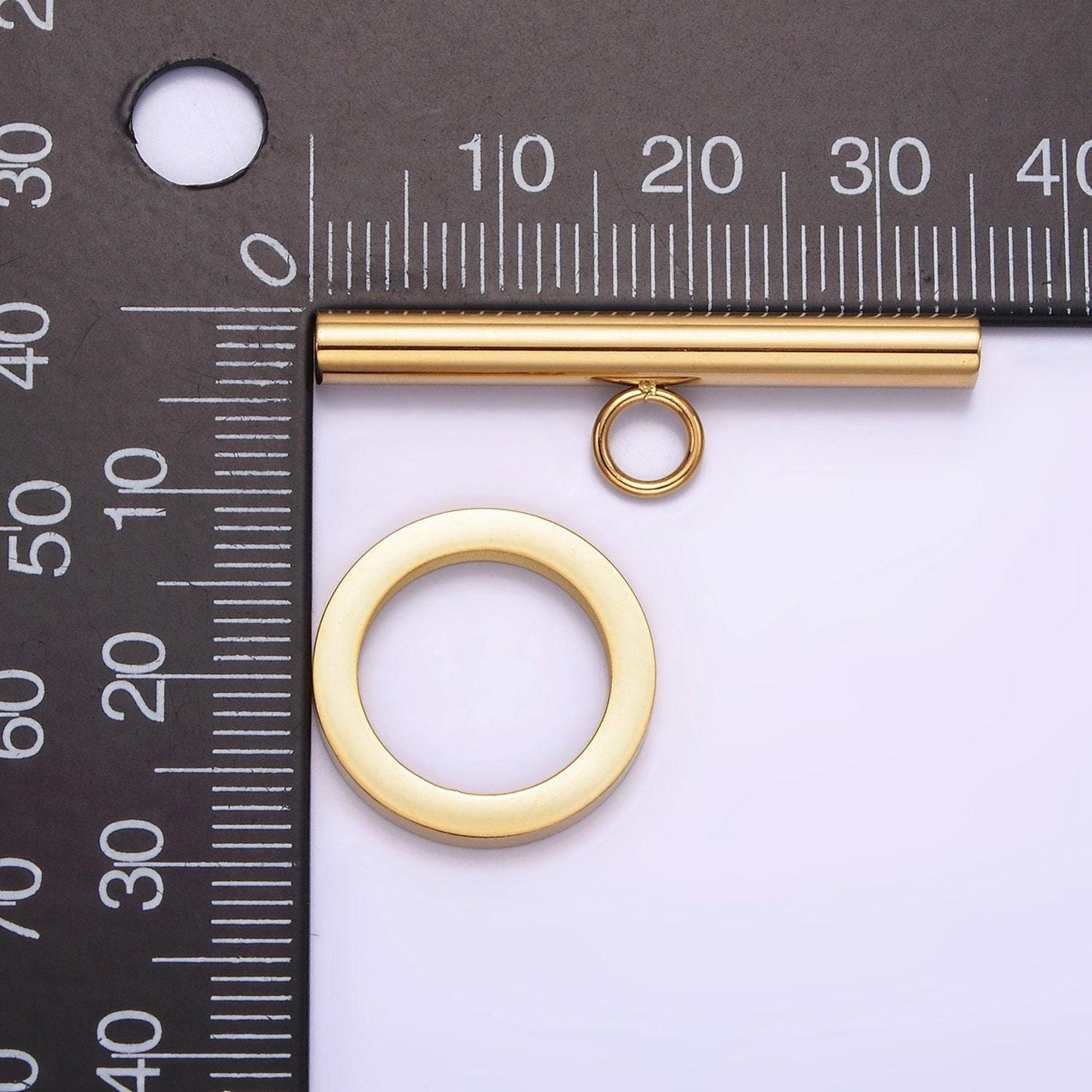 Stainless steel toggle clasp gold & silver, wholesale ot clasps for necklace, choker or bracelet chain making supply z484