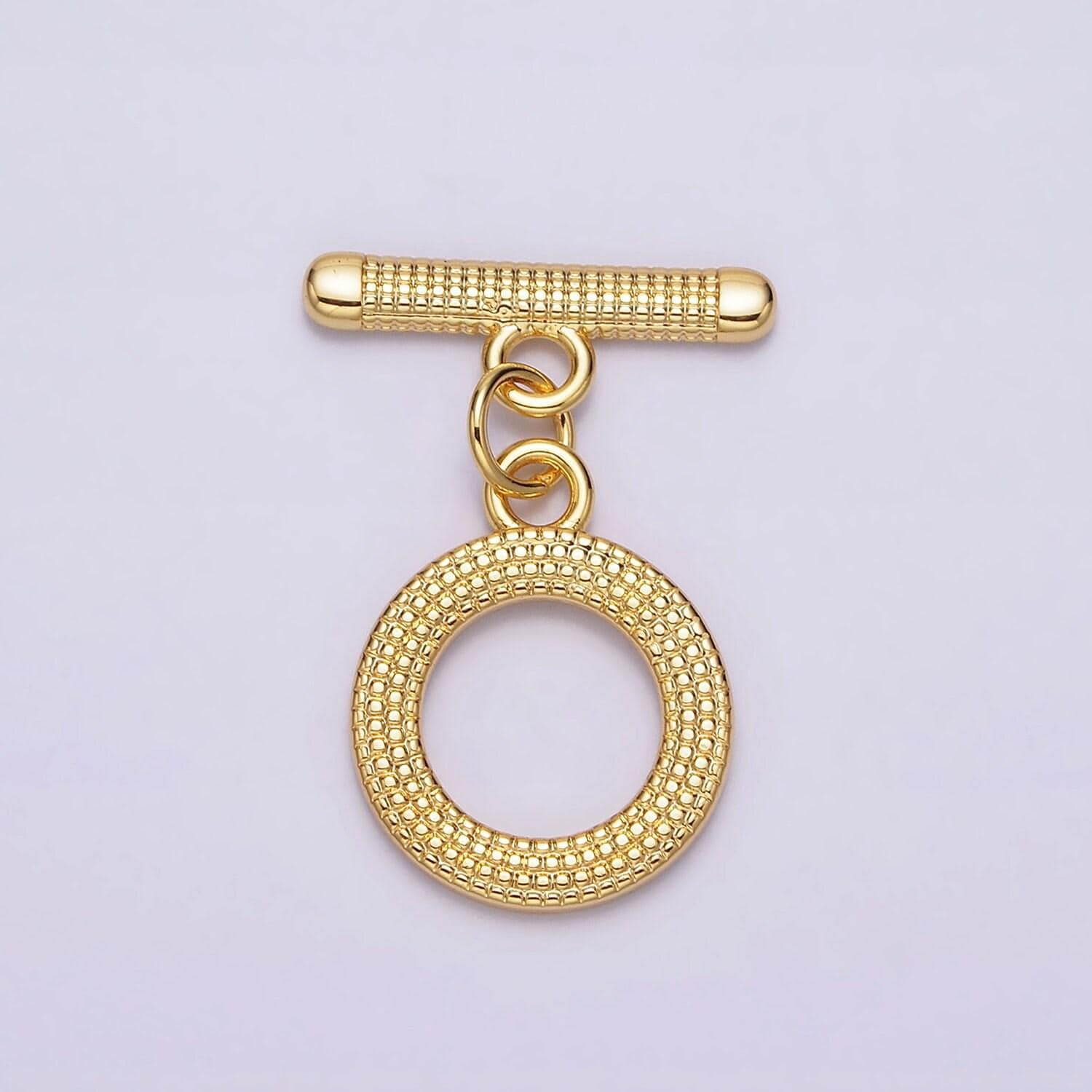 Dainty textured classic gold toggle clasps gold filled ot clasp wholesale findings silver end clasp beaded fancy clasp z437