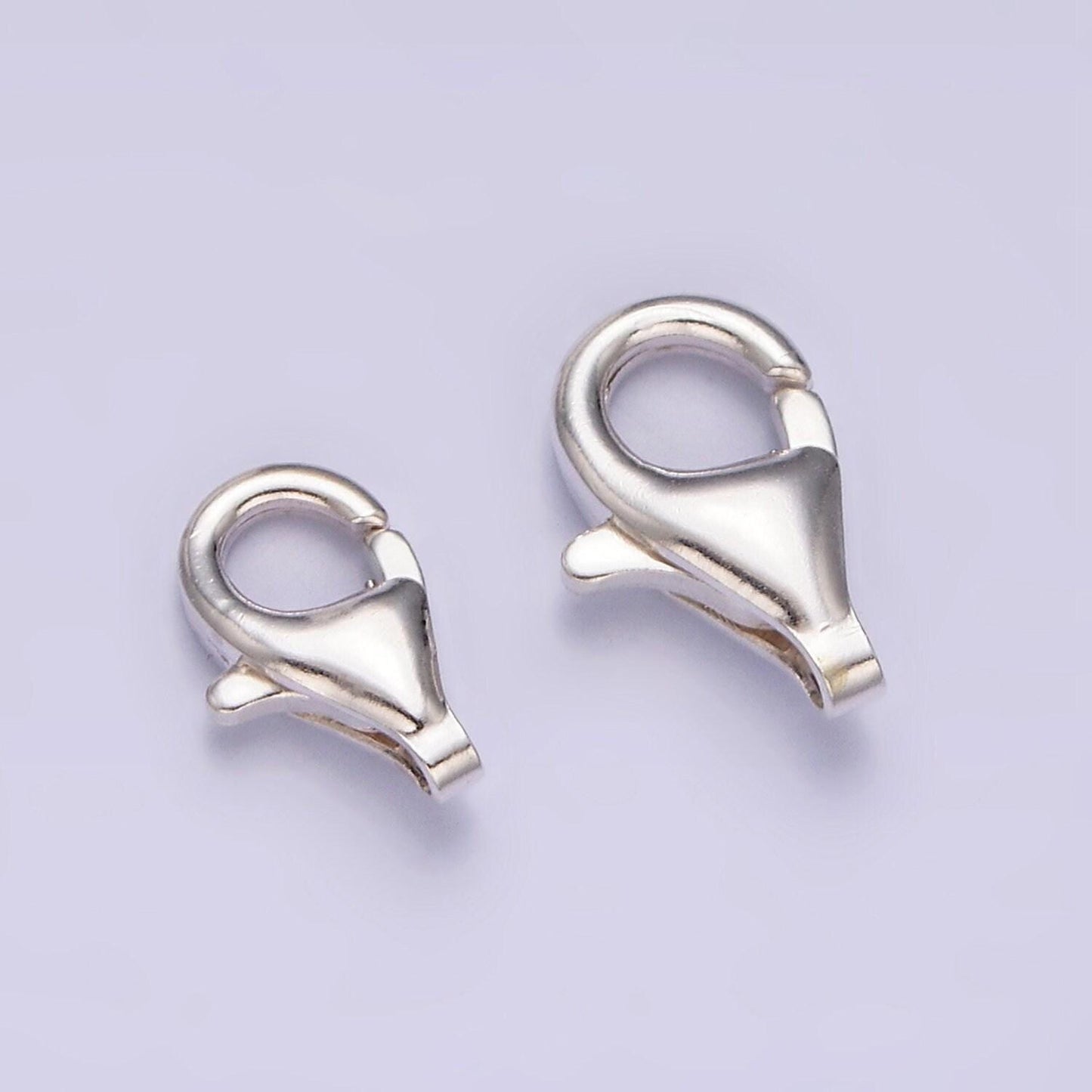 1 pc 925 sterling silver lobster clasp, lobster claw for jewelry making multiple size 11mm / 9mm end clasp for necklace bracelet z430 z431