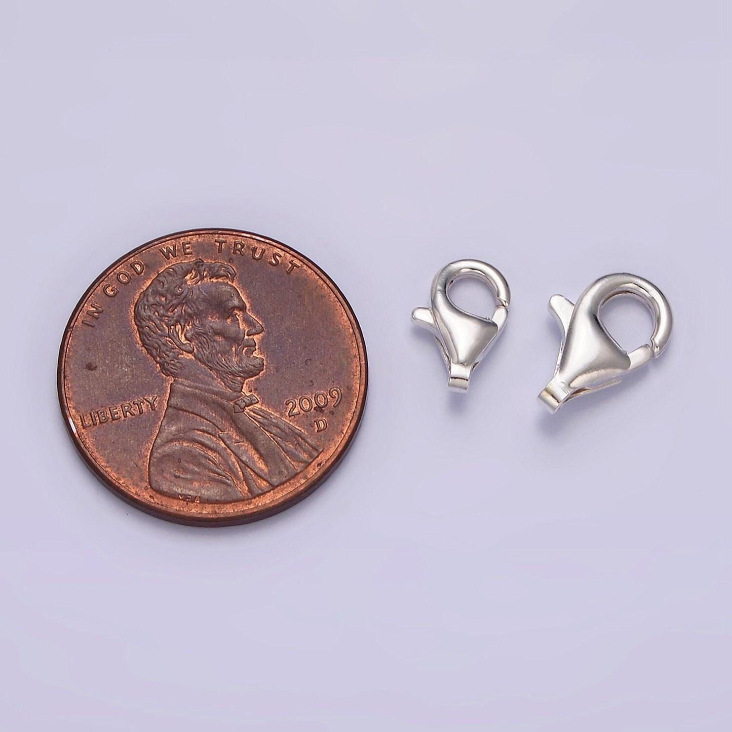 1 pc 925 sterling silver lobster clasp, lobster claw for jewelry making multiple size 11mm / 9mm end clasp for necklace bracelet z430 z431