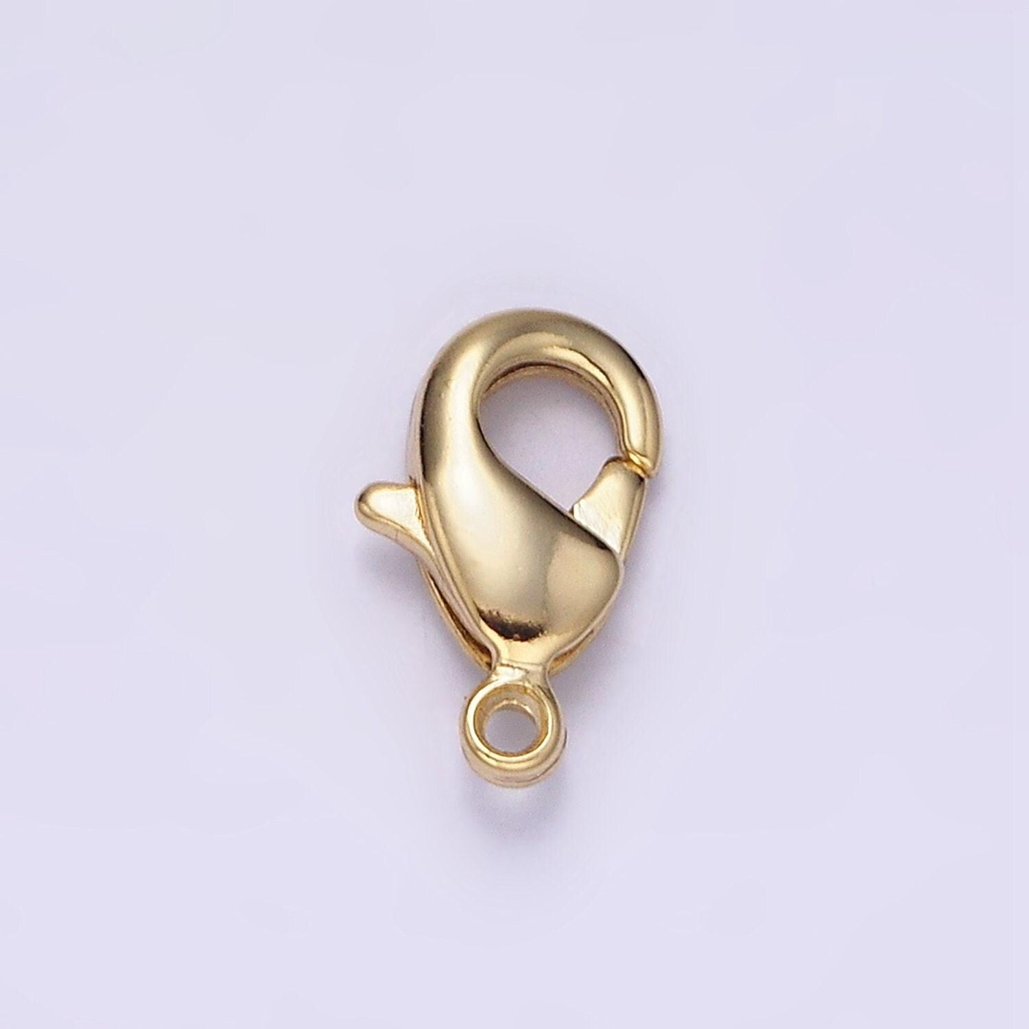 1 piece lobster clasp gold filled 8mm, 9.5mm lobster claw clasps closure jewelry making supply in gold & silver | z413, z416