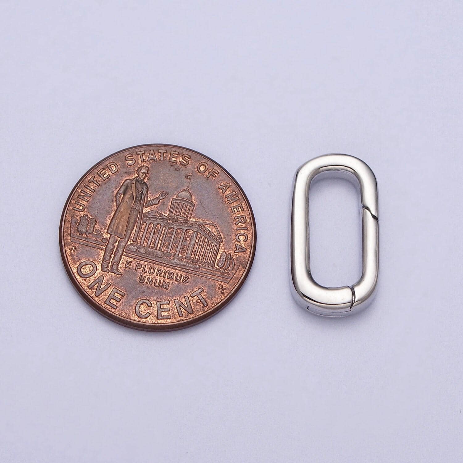 Oval spring clasp, gold silver spring carabiner clasp, dainty minimalist clasp for jewelry making z408 k135