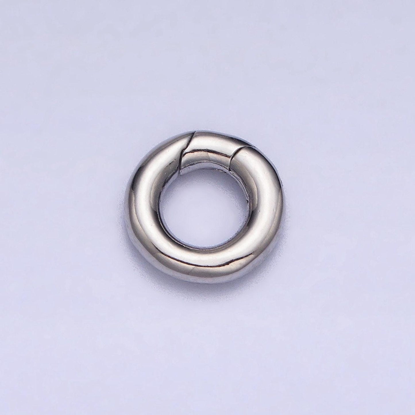 Mini gold silver spring gate ring 10mm round circle ring, round clasp, push clip clasp, spring gate for jewelry making z303