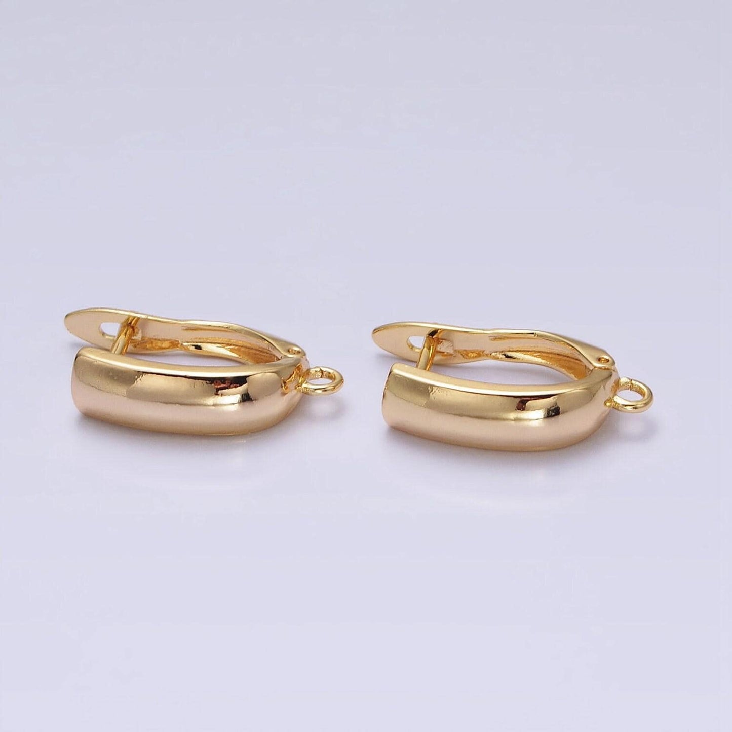 Dainty gold lever back earring findings silver earring with open link for handmade jewelry component diy earring jewelry supply z294