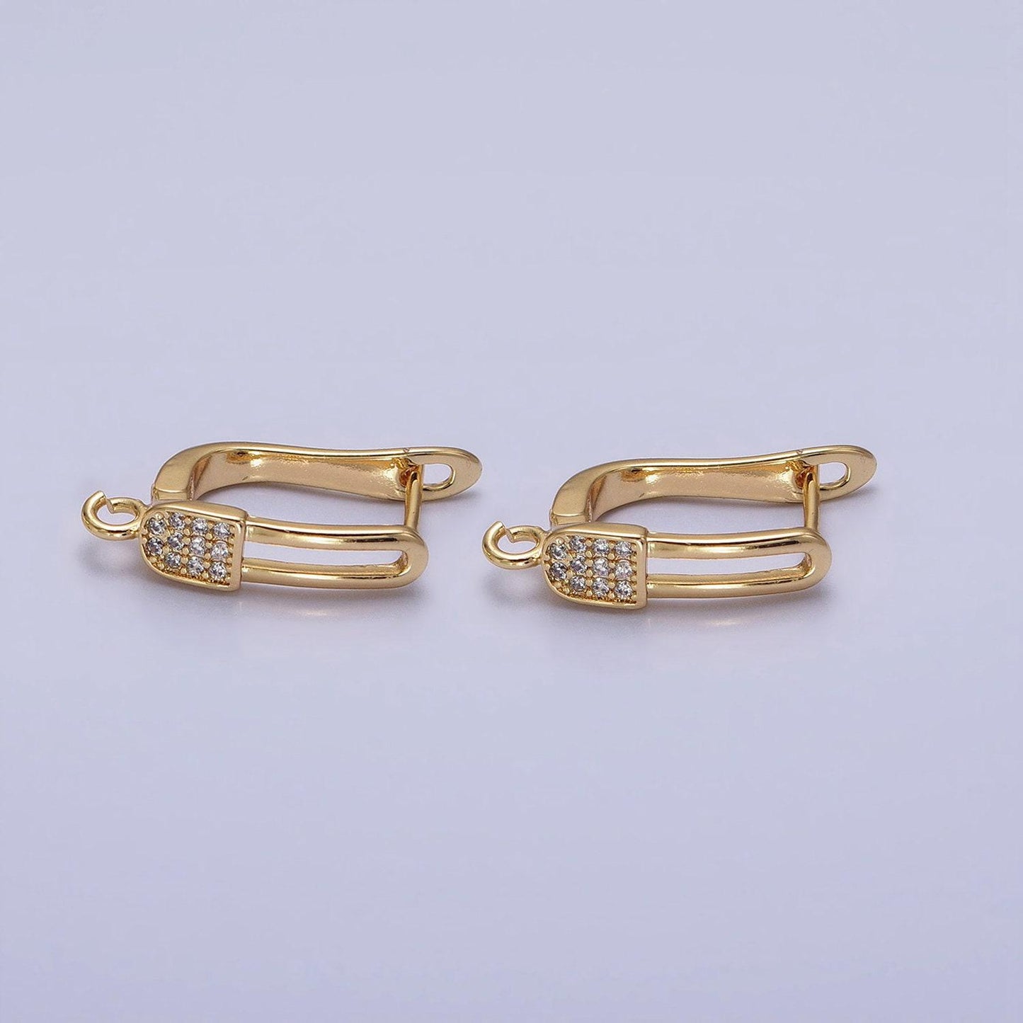 Dainty gold , silver lever back earring findings with open link for handmade jewelry component diy earring jewelry supply z286
