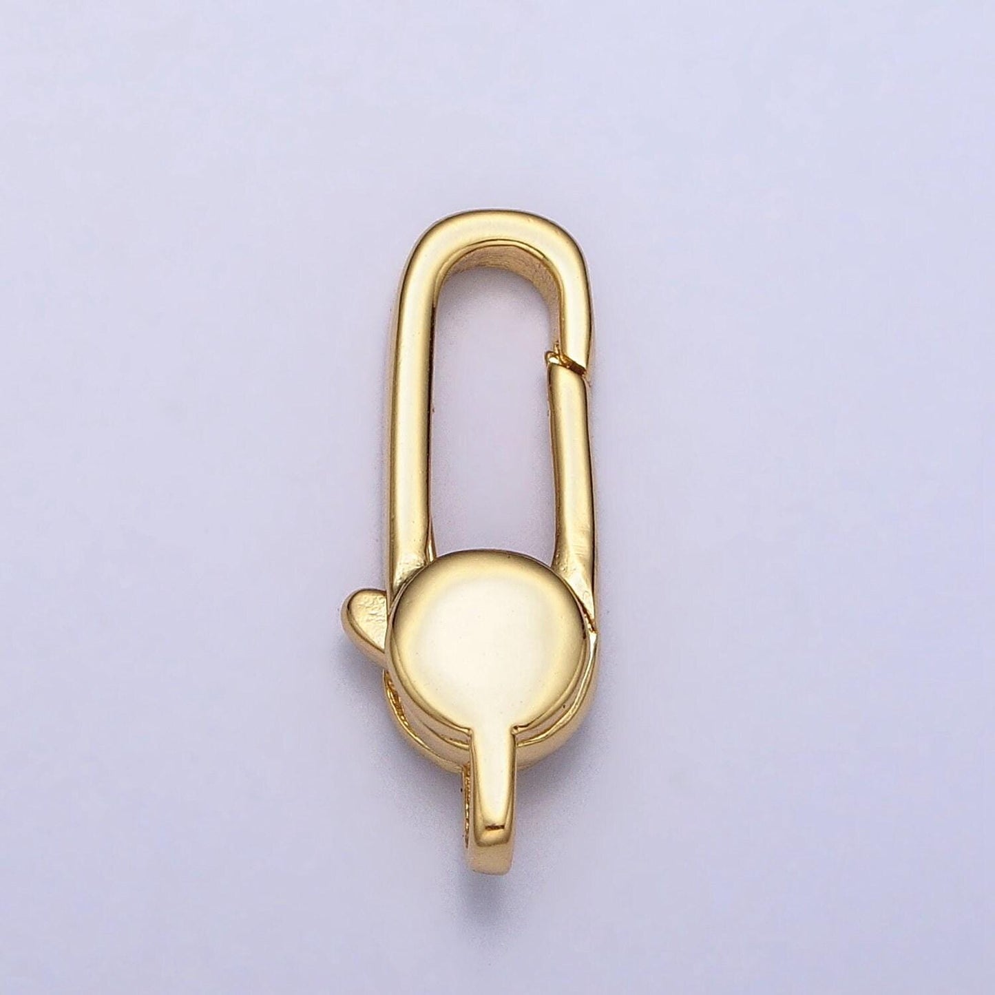 Gold lobster clasp 18.3mm x 6.6mm jewelry making supplies chain findings z-149 z-50