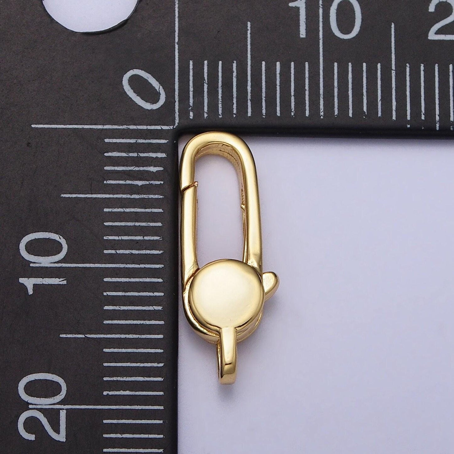 Gold lobster clasp 18.3mm x 6.6mm jewelry making supplies chain findings z-149 z-50