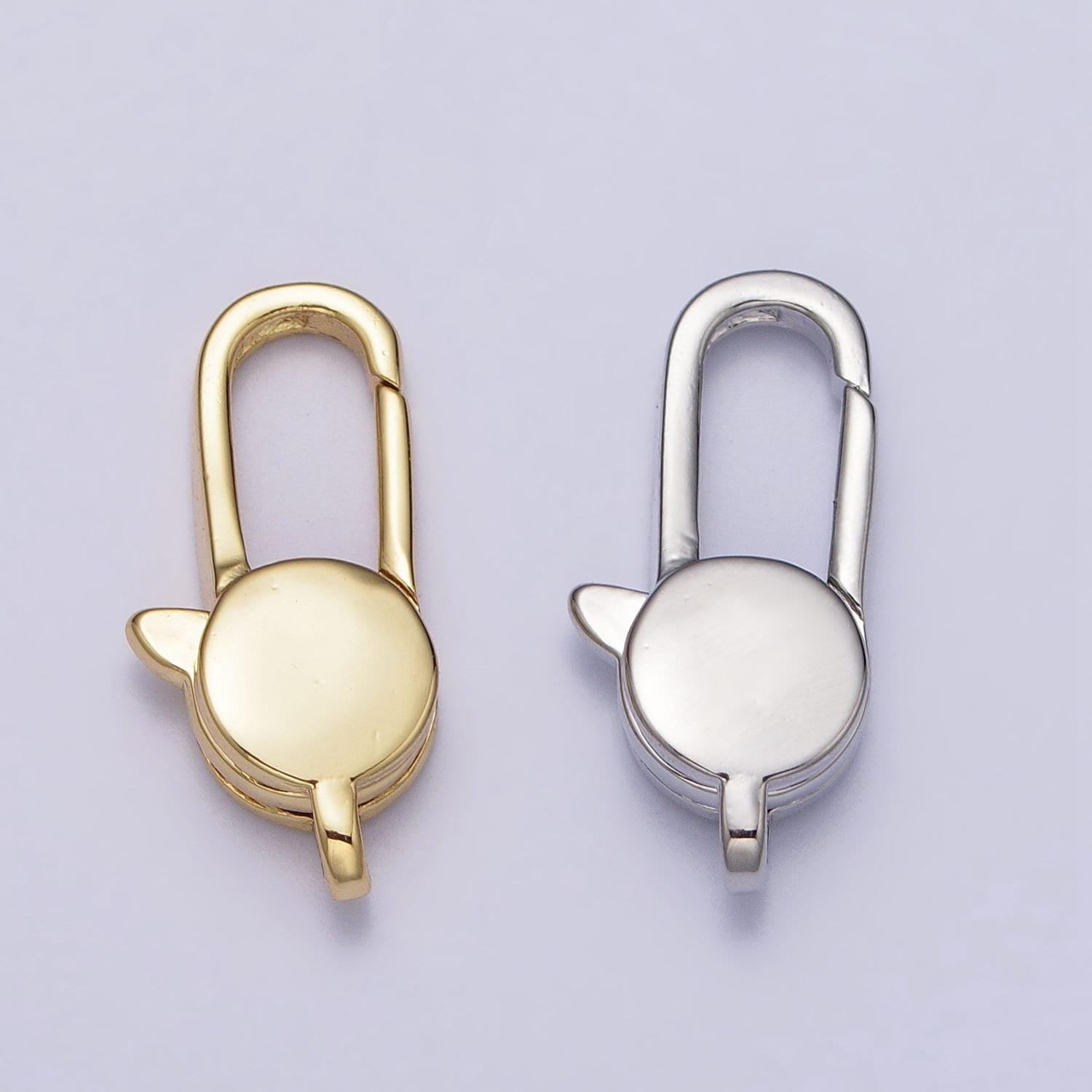 1pc wholesale lobster clasp 24k gold , oval lobster claw for jewelry making, size 19.3x8.9 mm z147 z148
