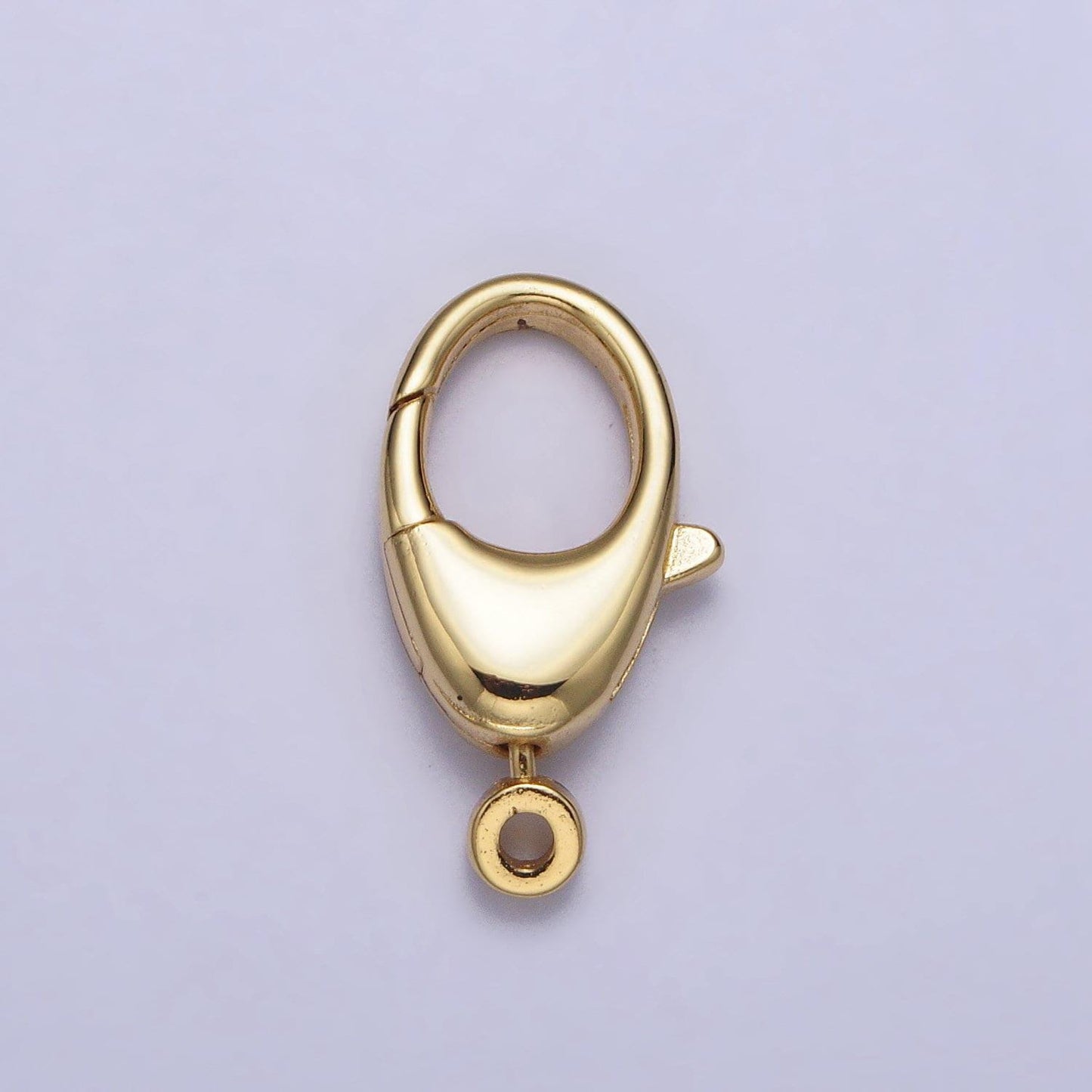 Dainty oval lobster lock gold lobster charm lock finding connector lobster lock enhancer lobster lock silver charm holder z133