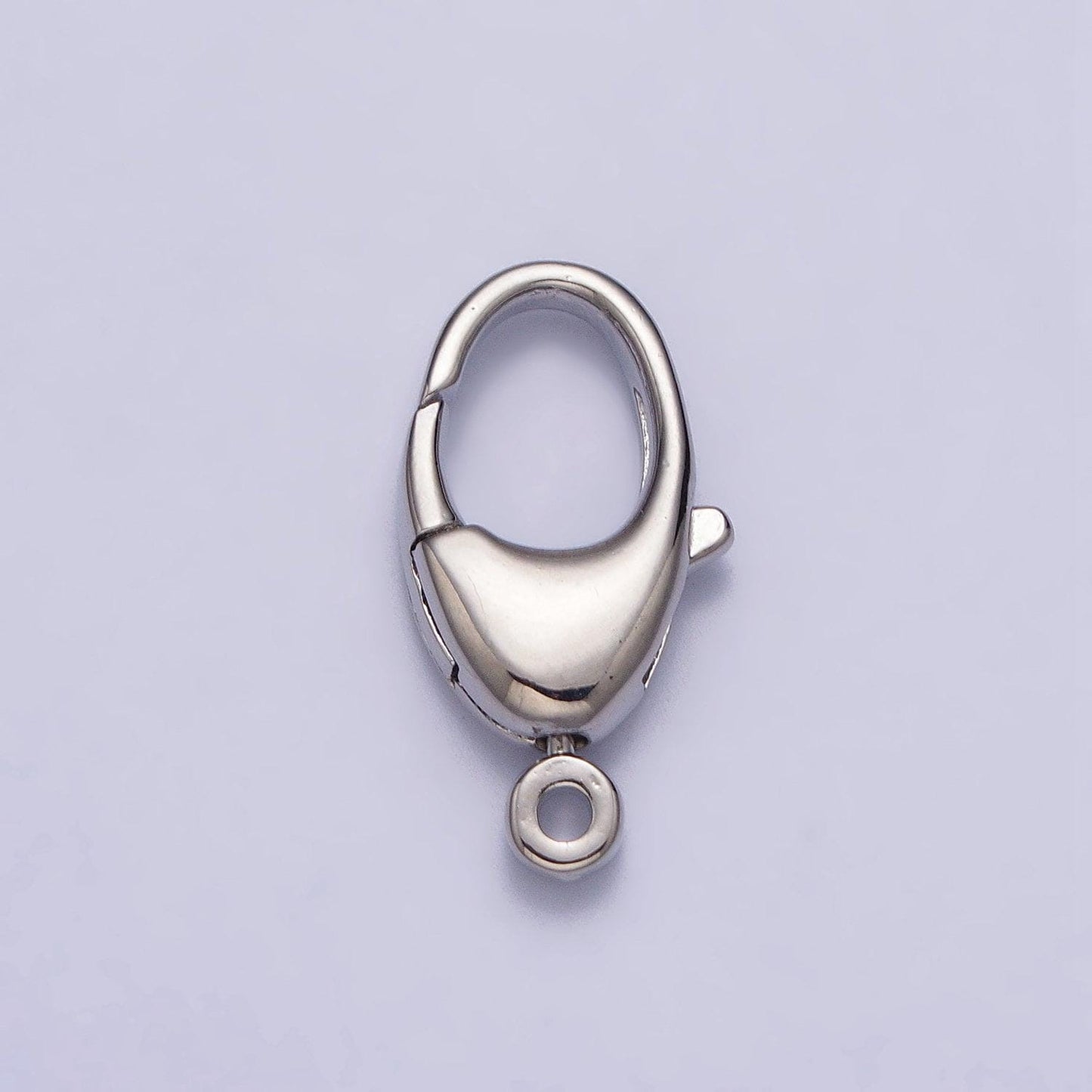 Dainty oval lobster lock gold lobster charm lock finding connector lobster lock enhancer lobster lock silver charm holder z133