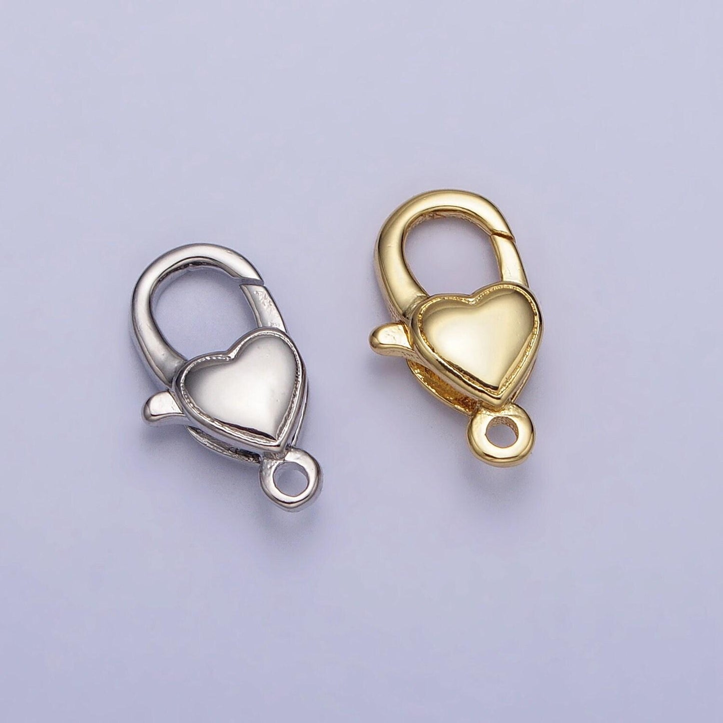 14k gold filled love heart lobster clasp heart trigger clasp – lobster claw for jewelry making supplies | z129