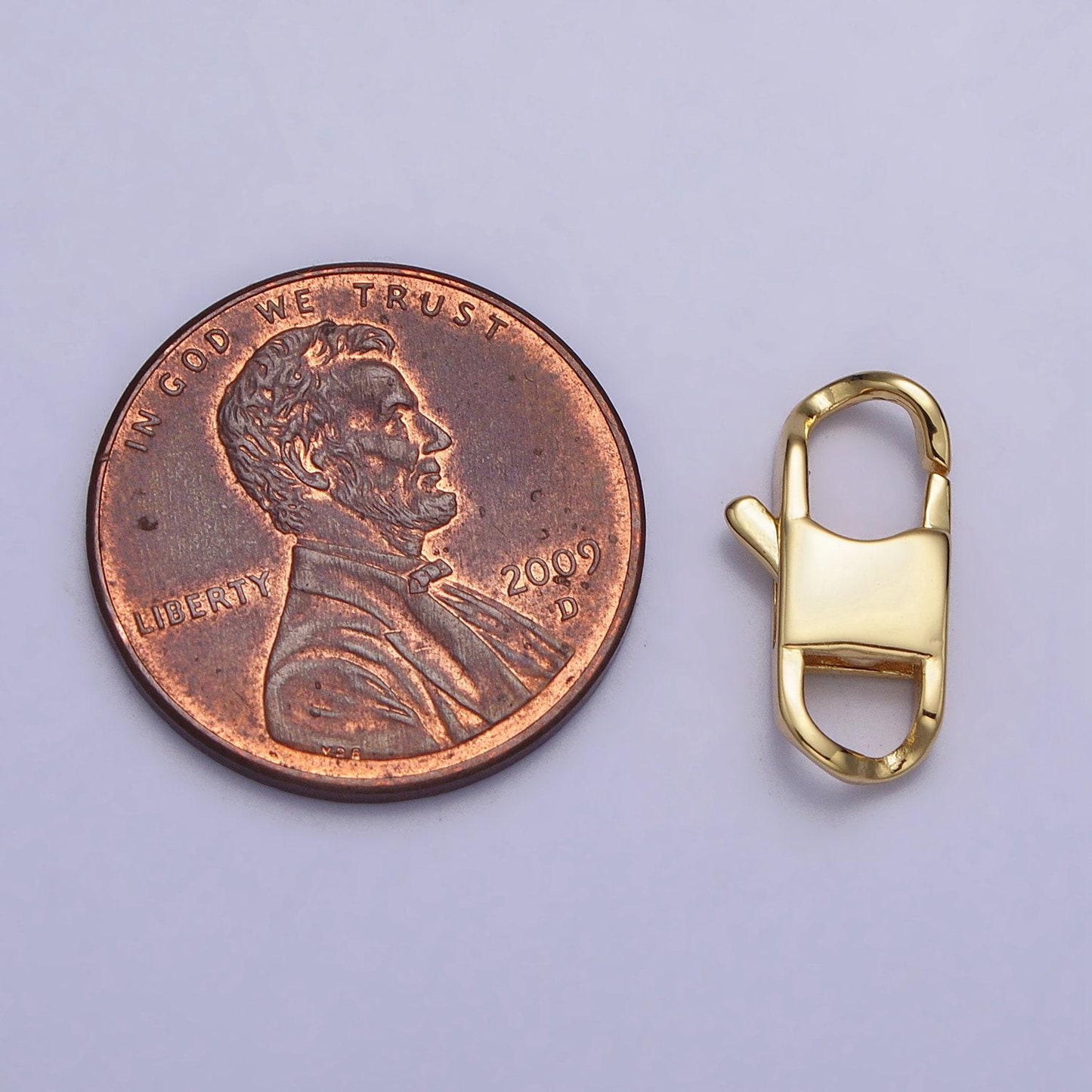 14k gold fileld small rectangular lobster clasp - unique square style for end clasp necklace bracelet component z119 z120