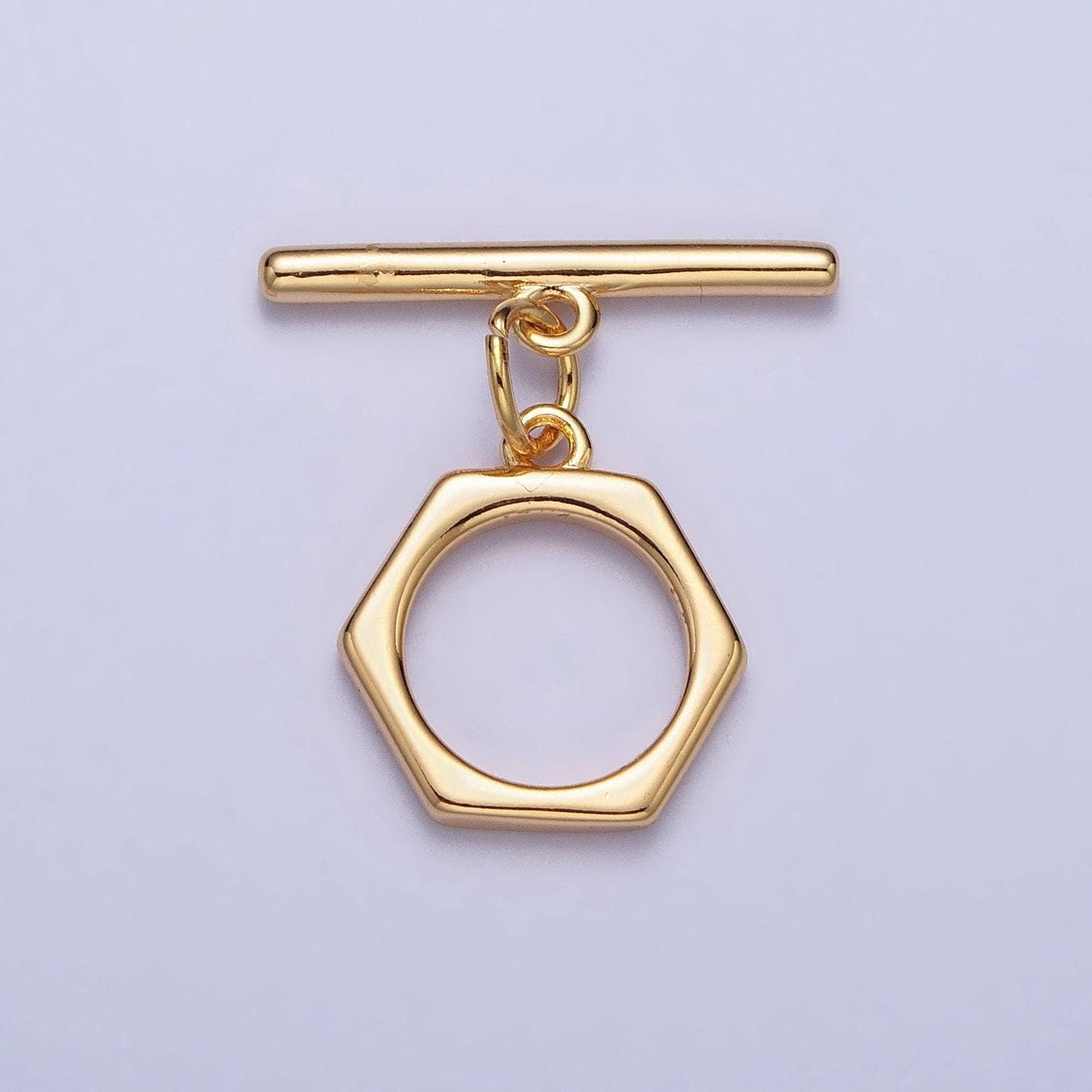 24k gold plated ot toggle clasps ot toggle clasps connectors for jewelry handmade making bracelet necklace bar hexagonal clasp z103