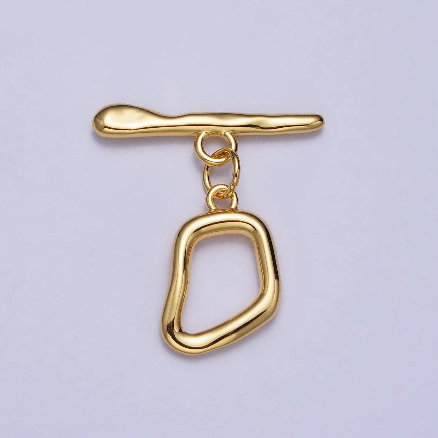 Abstract geometric toggle clasps jewelry closure supply in silver, gold | z088 z089 z097