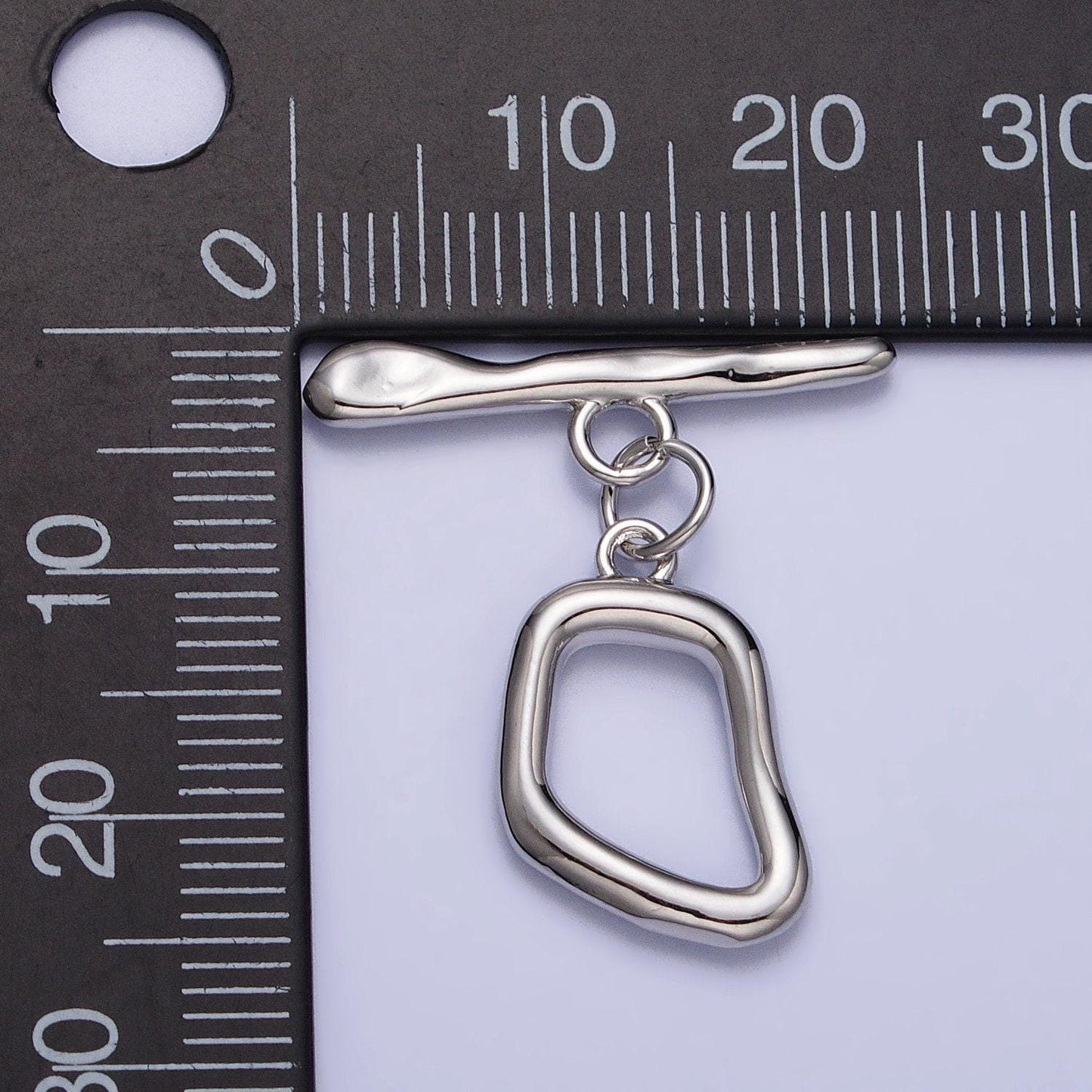 Abstract geometric toggle clasps jewelry closure supply in silver, gold | z088 z089 z097
