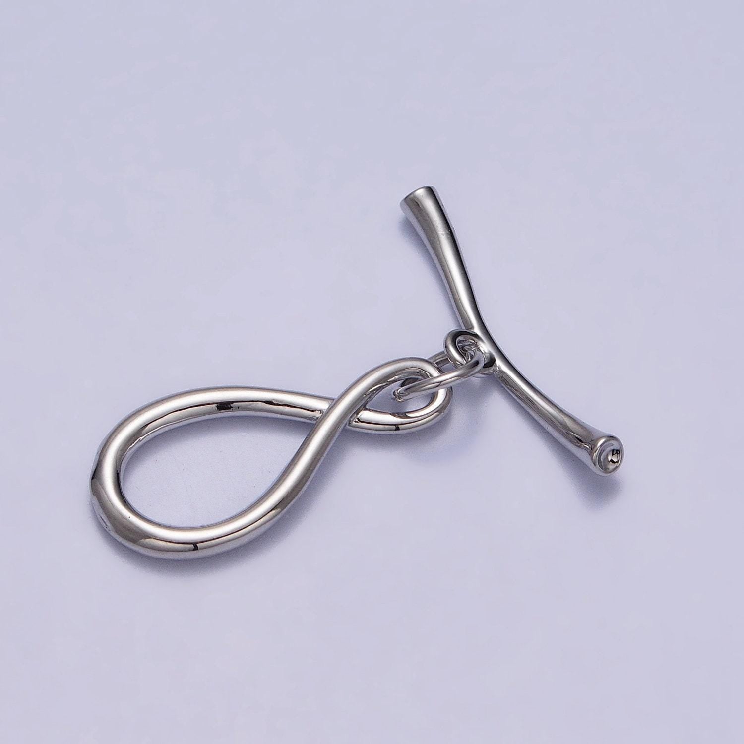 Toggle clasp necklace, front clasp necklace figure eight ot clasp silver gold infinity toggla clasp for end clasp necklace z-082