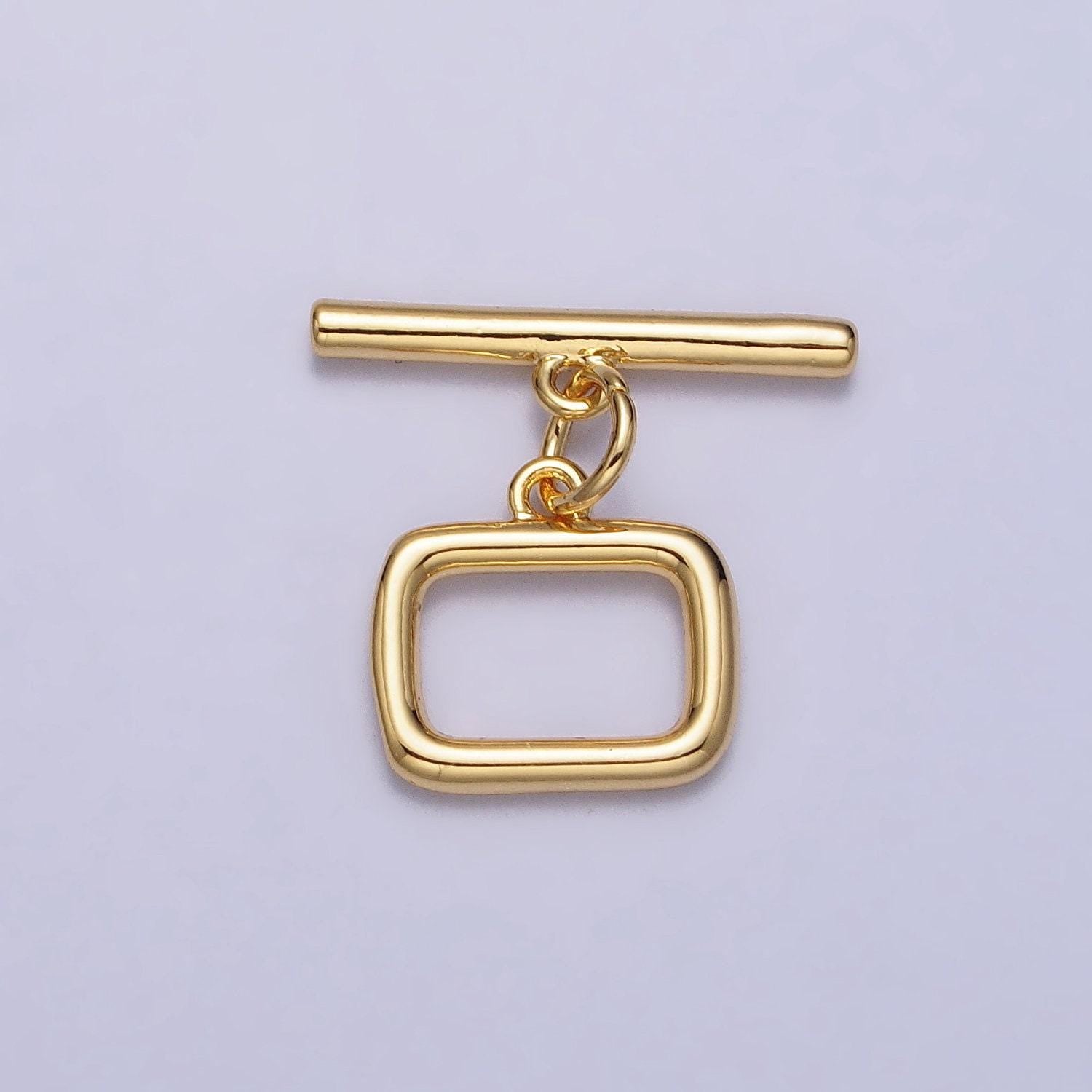 Simple toggle clasps, plain rectangle ot clasp for necklace bracelet, jewelry making 18mm end clasp z078