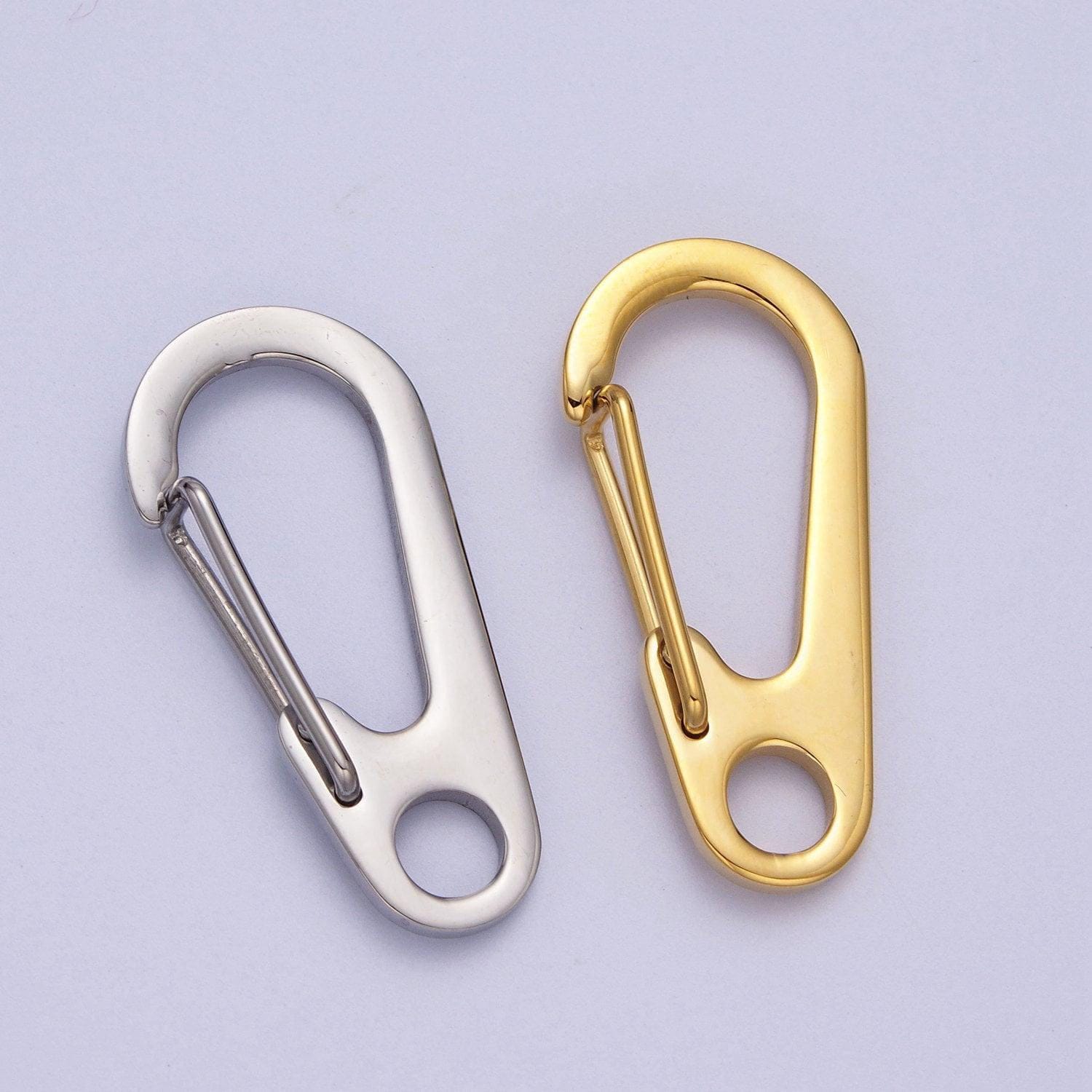 Gold snap hook push gate lobster clasp for fashion clips purse key chain jewelry wallet chain making z-025