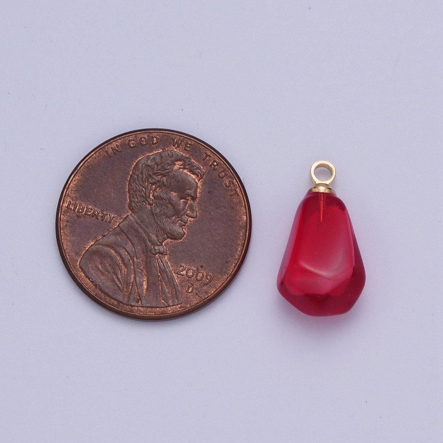 Pomegranate seed pendants, gold plated resin individual pink, red, blood red pomegranate fruit seeds charm | x-734, x-753, x-754