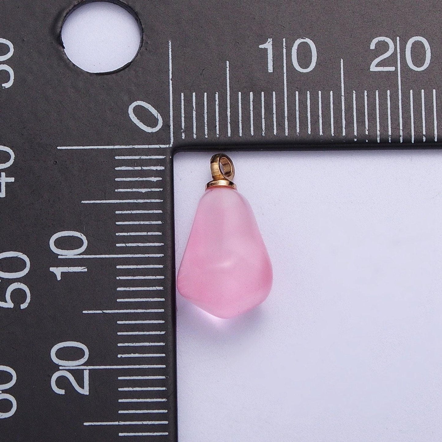Pomegranate seed pendants, gold plated resin individual pink, red, blood red pomegranate fruit seeds charm | x-734, x-753, x-754