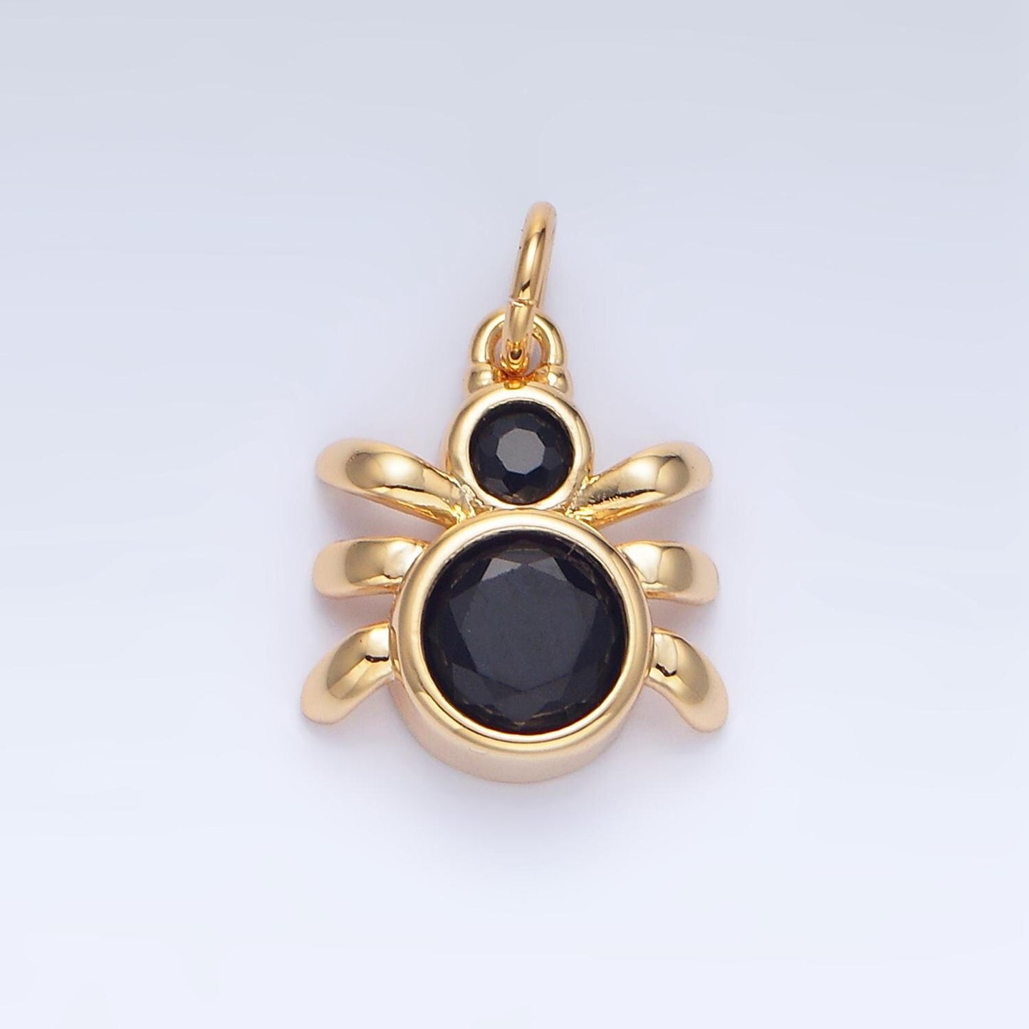 Green, black, red bed bug insect cz 24k gold filled charm | x-886 - x-901