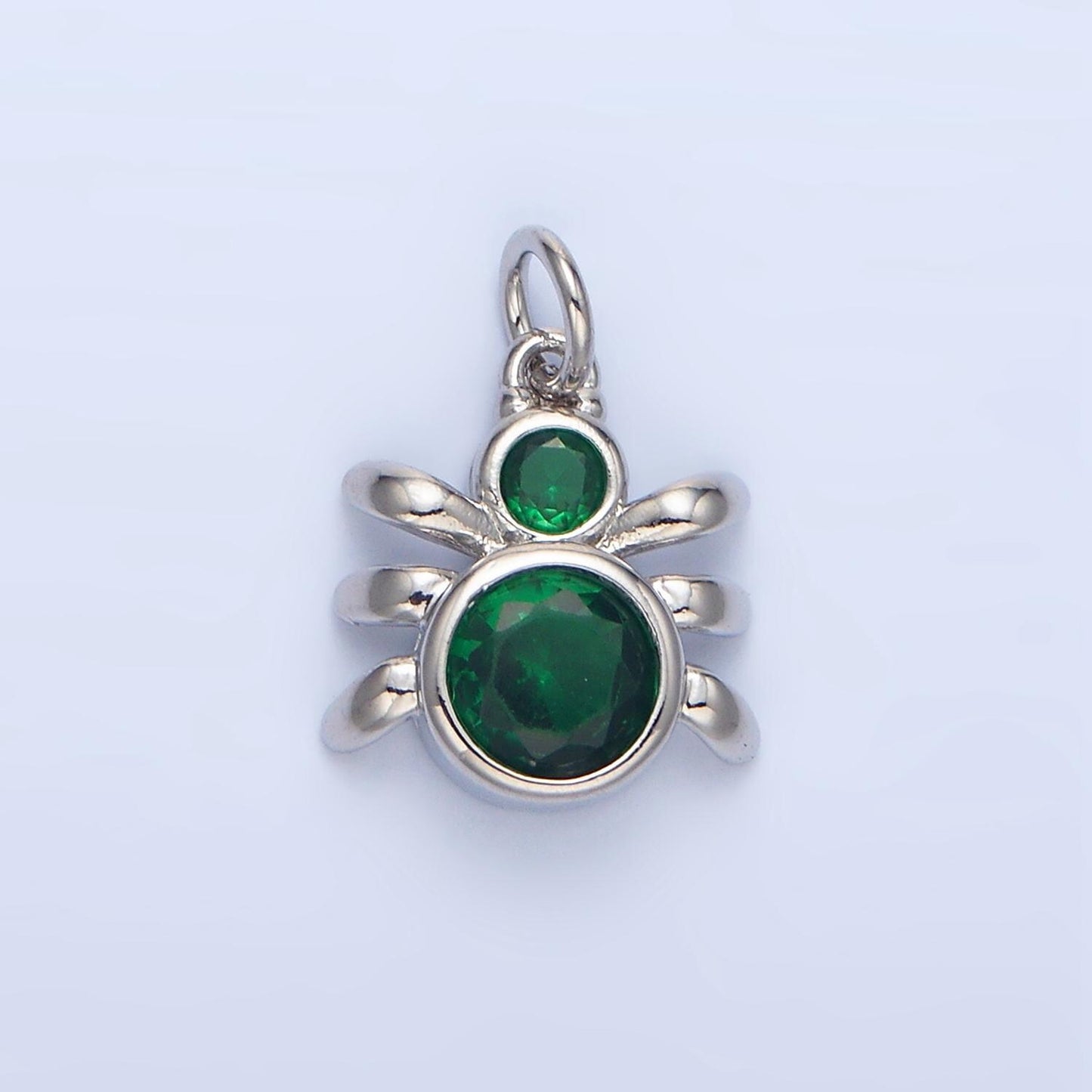 Green, black, red bed bug insect cz 24k gold filled charm | x-886 - x-901