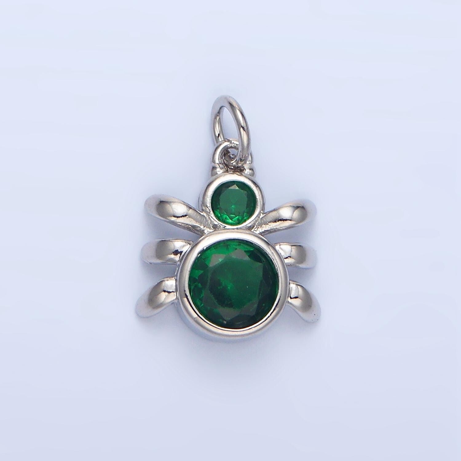 Green, black, red bed bug insect cz 24k gold filled charm | x-886 - x-901