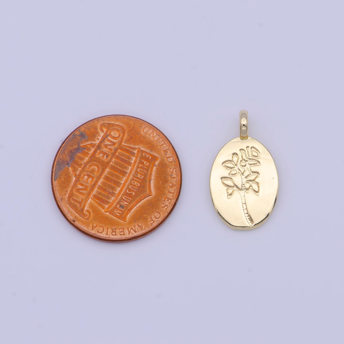 24k gold plated dainty plant leaves pendant, gold leaf flora charm for diy european charms beaded bracelet | x-719