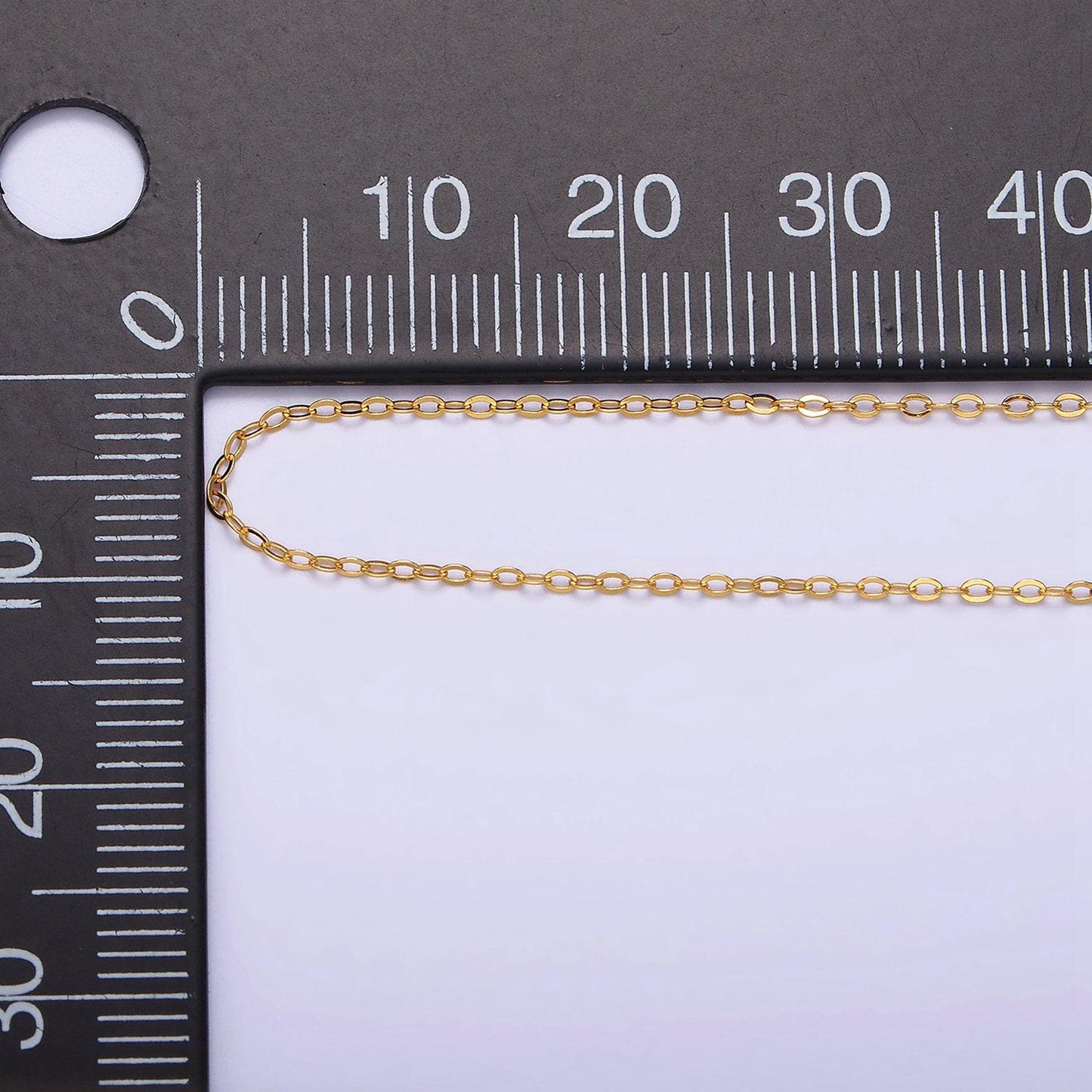 24k gold vermeil cable link necklace chain, 925 sterling silver necklace chain w/ heavy 24k gold plated 18 inch | wa1955