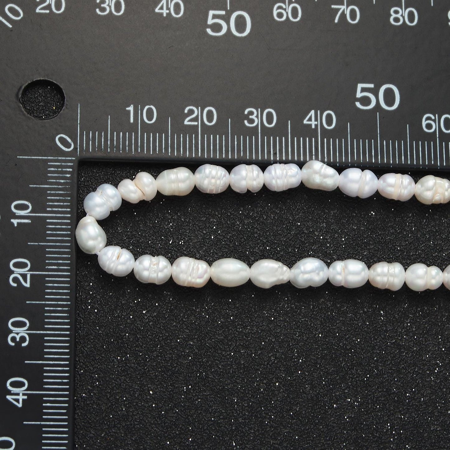Dainty pearl necklace 4.7mm fresh water pearl beaded necklace 16 inch long for wedding layering necklace wa2627