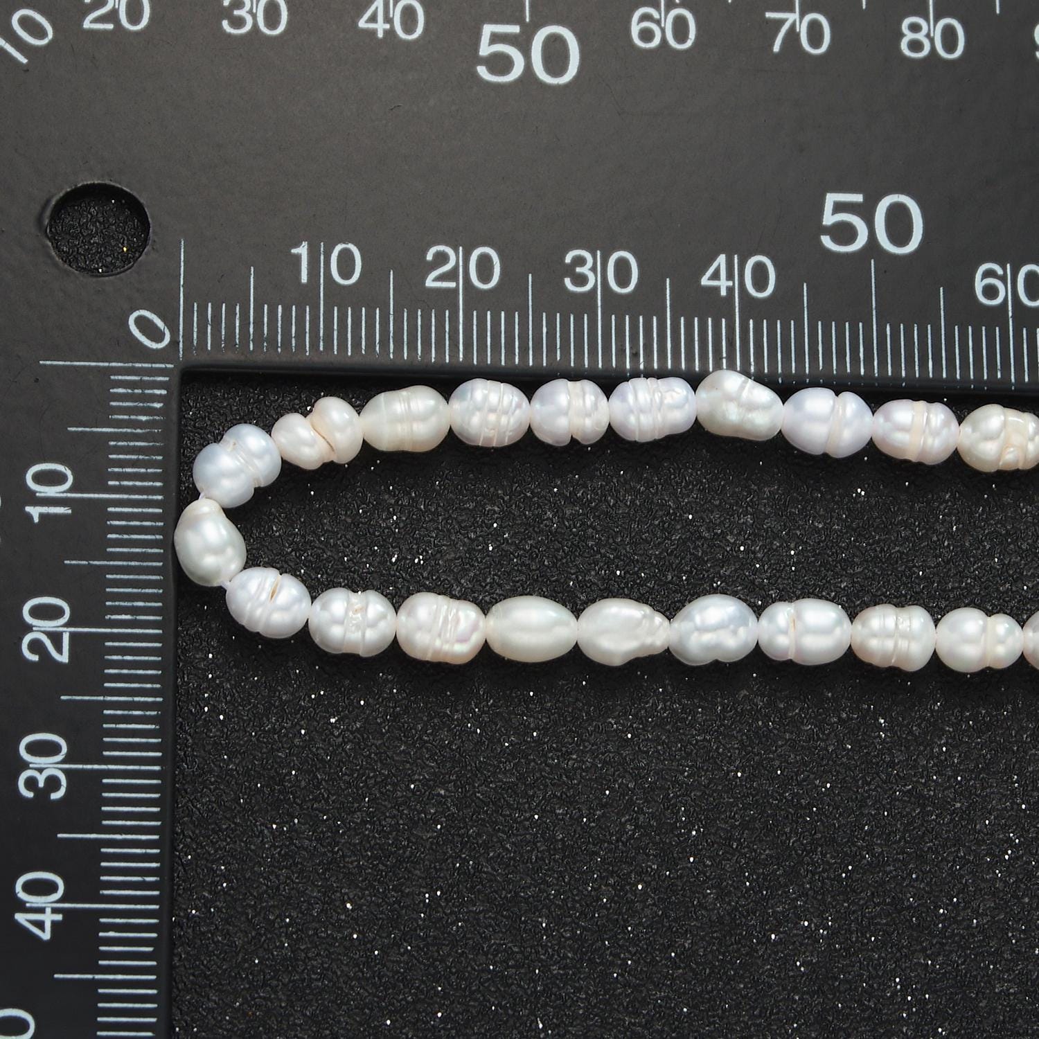 Dainty pearl necklace 4.7mm fresh water pearl beaded necklace 16 inch long for wedding layering necklace wa2627