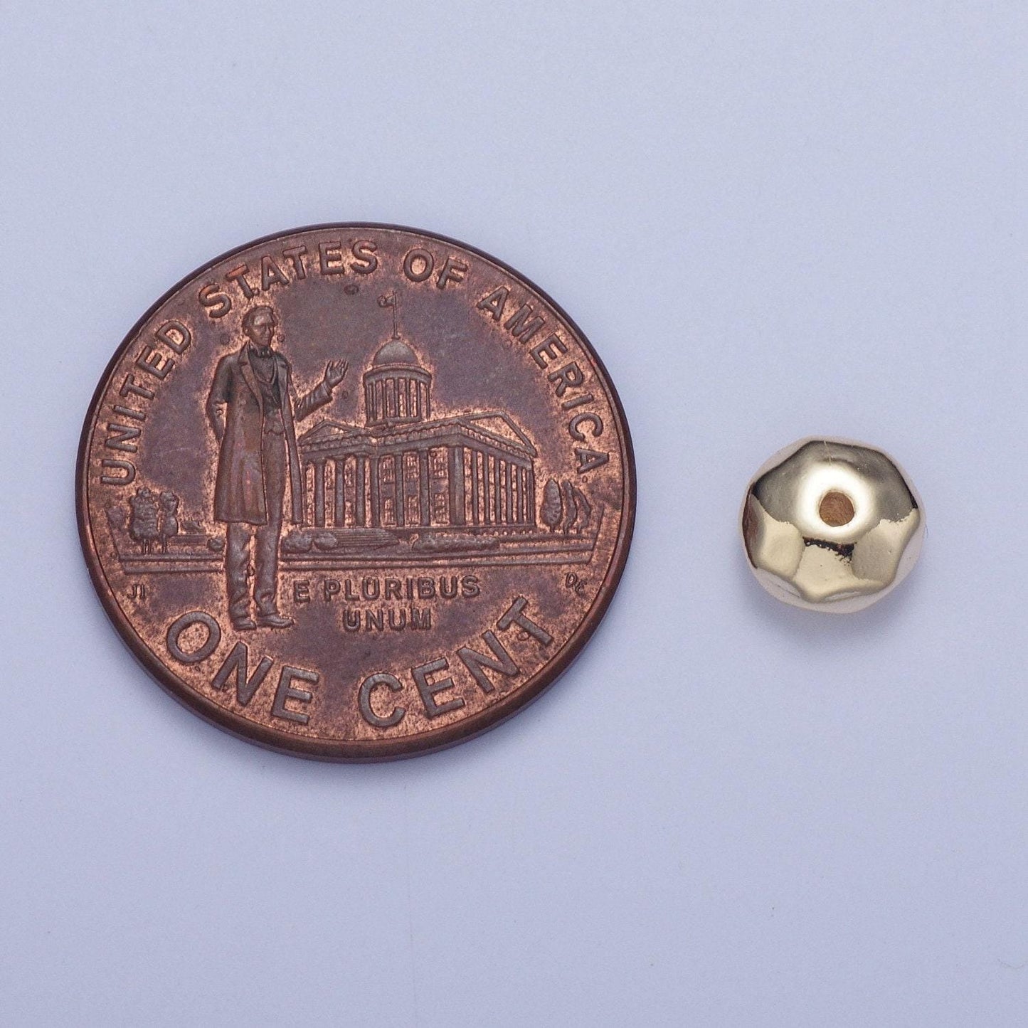 20pcs/bag tiny round dented ball 6.1mm bead spacer, gold silver plated circular dented ball spacer for diy jewelry making | w-932, w-933