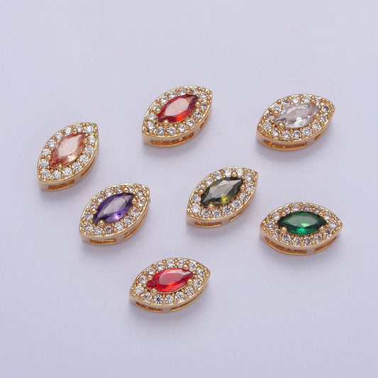 24k gold filled dainty elegant spheroid gemstones cubic zirconia cz beaded-edge pendant charm for jewelry necklace making