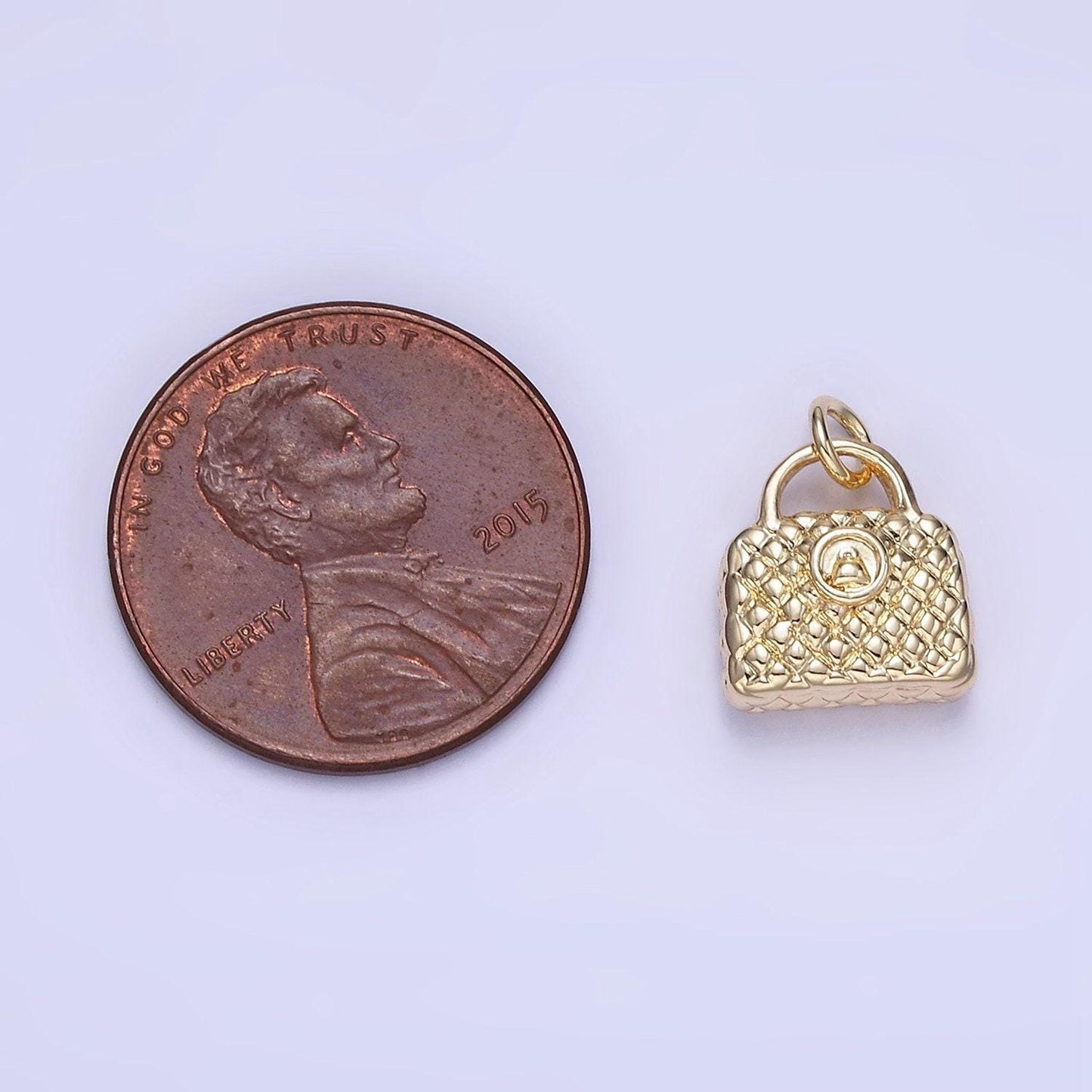 Mini puffy texture hand bag charm for bag lovers | w-659