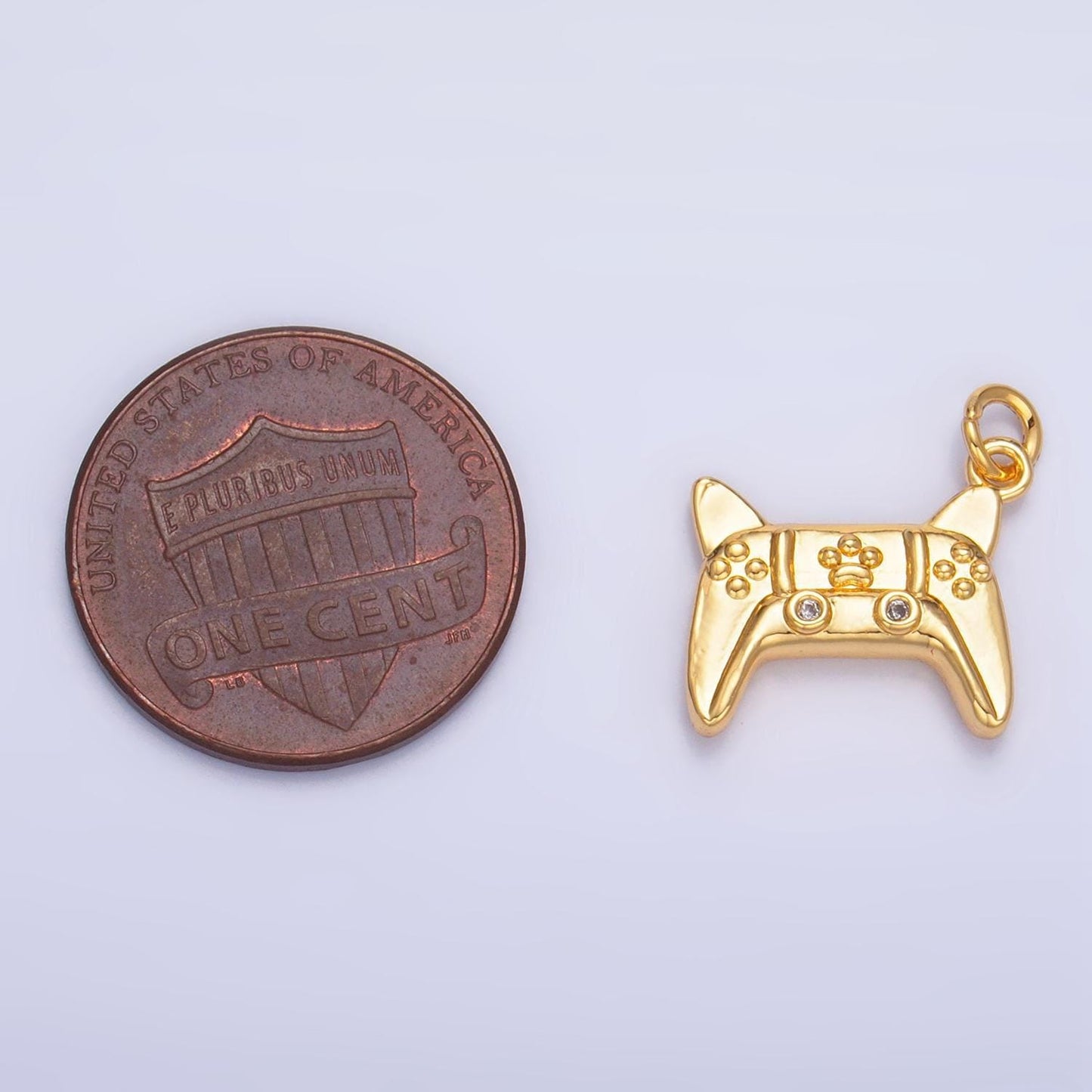 24k gold filled joystick pendant gamer necklace gift idea gold game controller charm for bracelet necklace w040