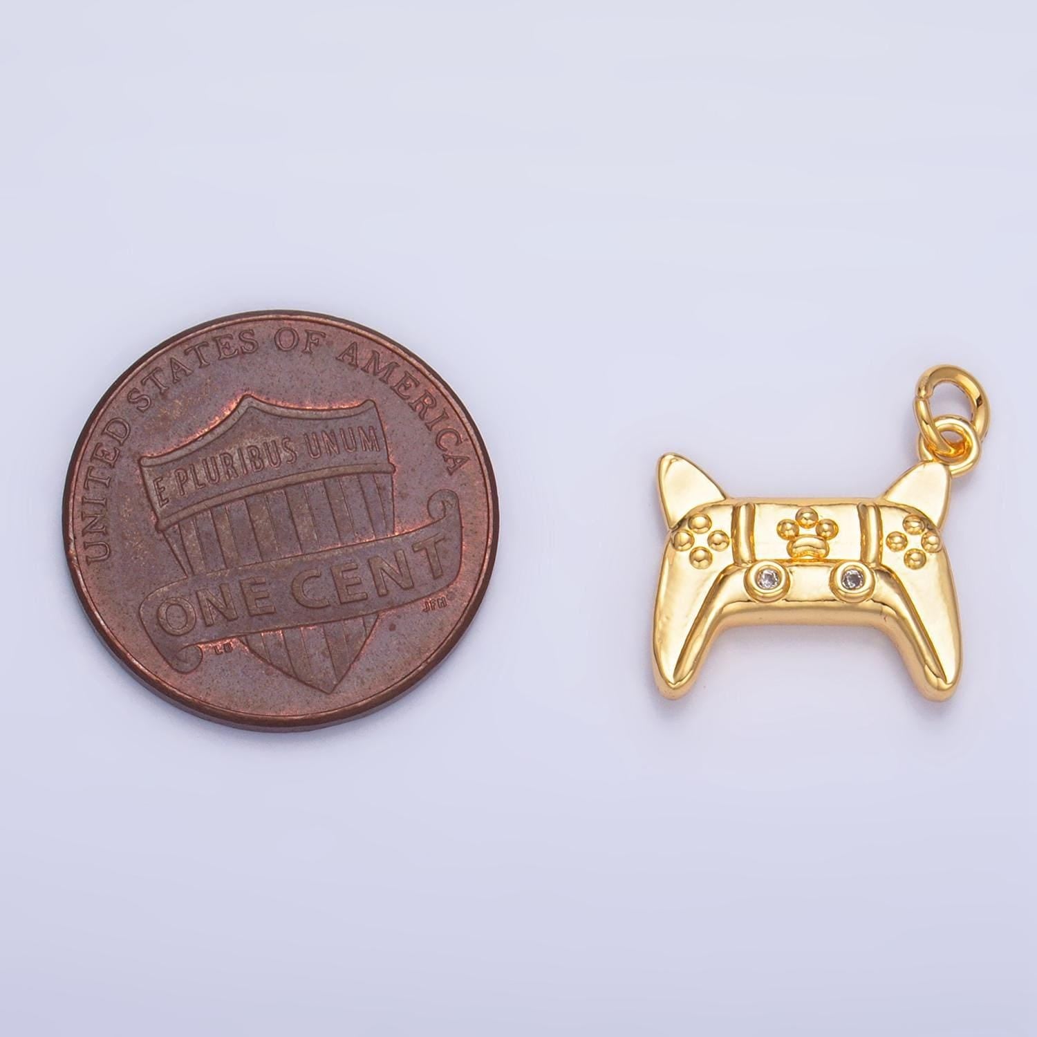 24k gold filled joystick pendant gamer necklace gift idea gold game controller charm for bracelet necklace w040