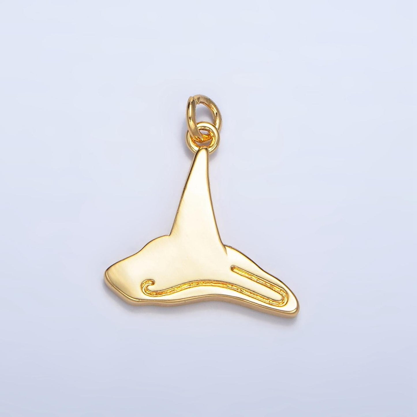 Dainty witch hat charm 18k gold filled wizard sorcerer hat pendant for halloween jewelry making supply wicked jewelry w015