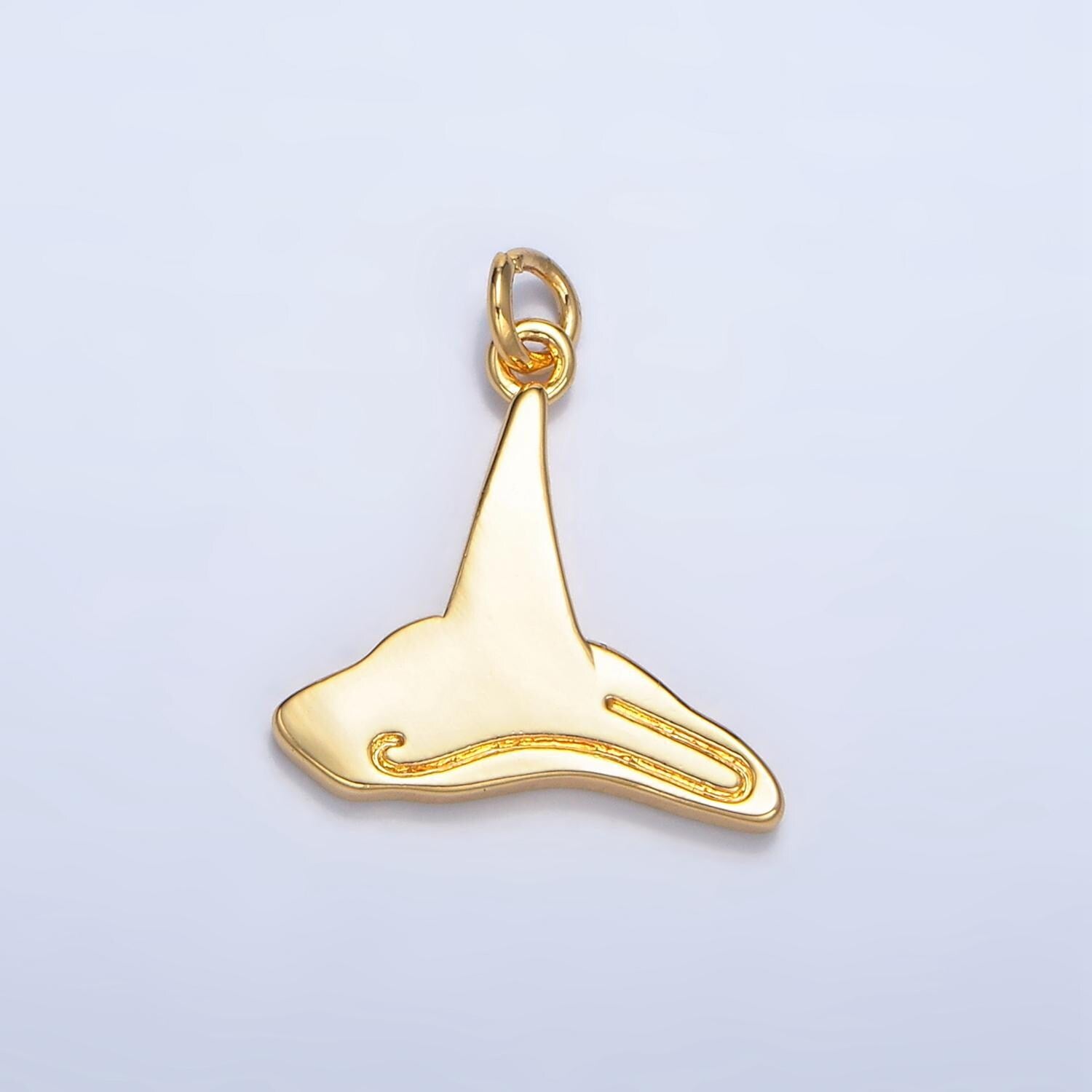 Dainty witch hat charm 18k gold filled wizard sorcerer hat pendant for halloween jewelry making supply wicked jewelry w015
